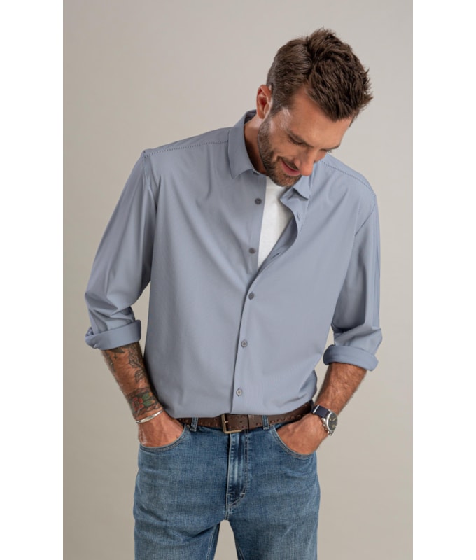 Camisa Malha Tech Ricardo Ml Marinho