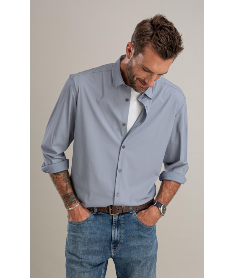 Camisa Malha Tech Ricardo Ml Marinho