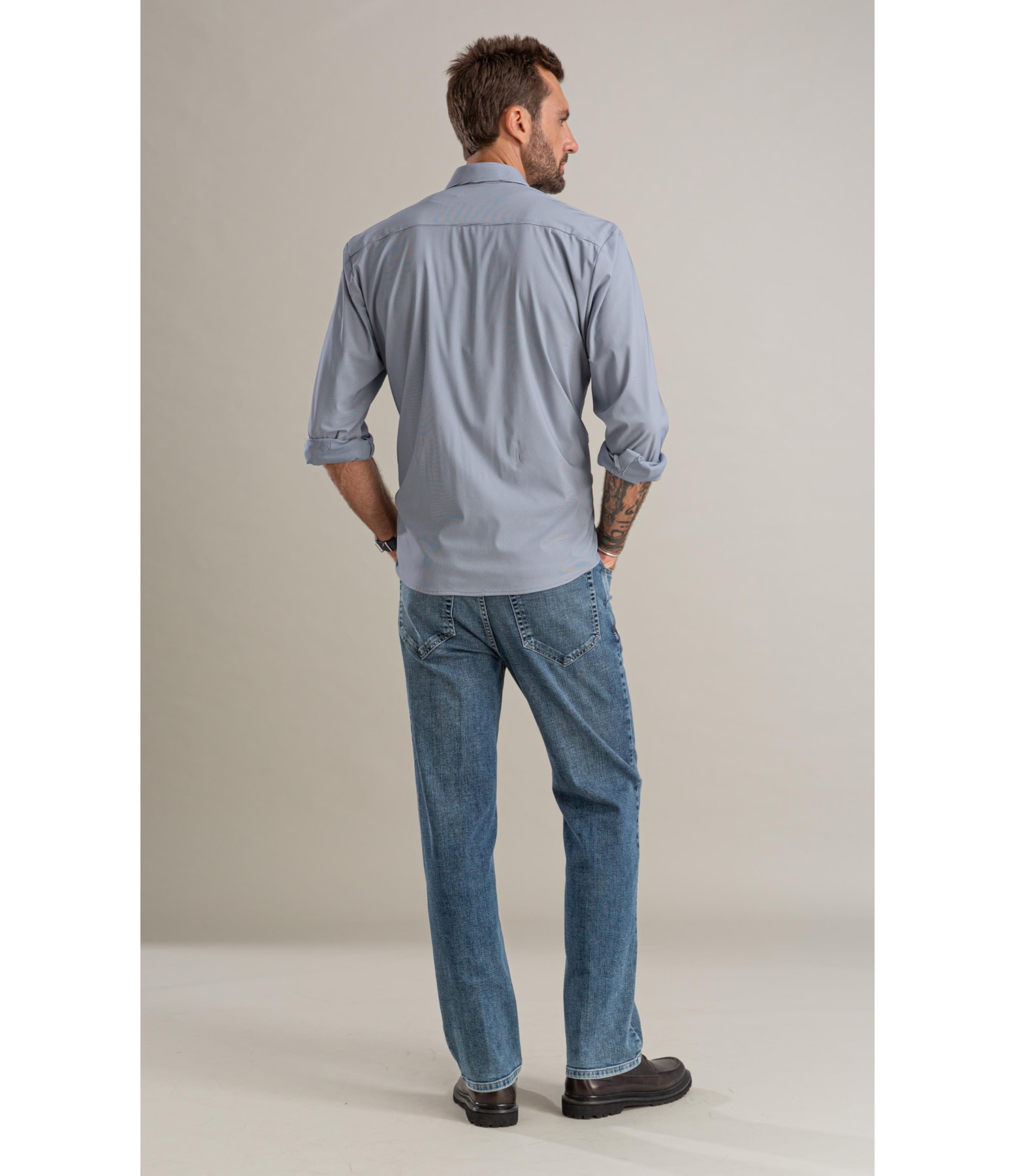 Camisa Malha Tech Ricardo Ml Marinho