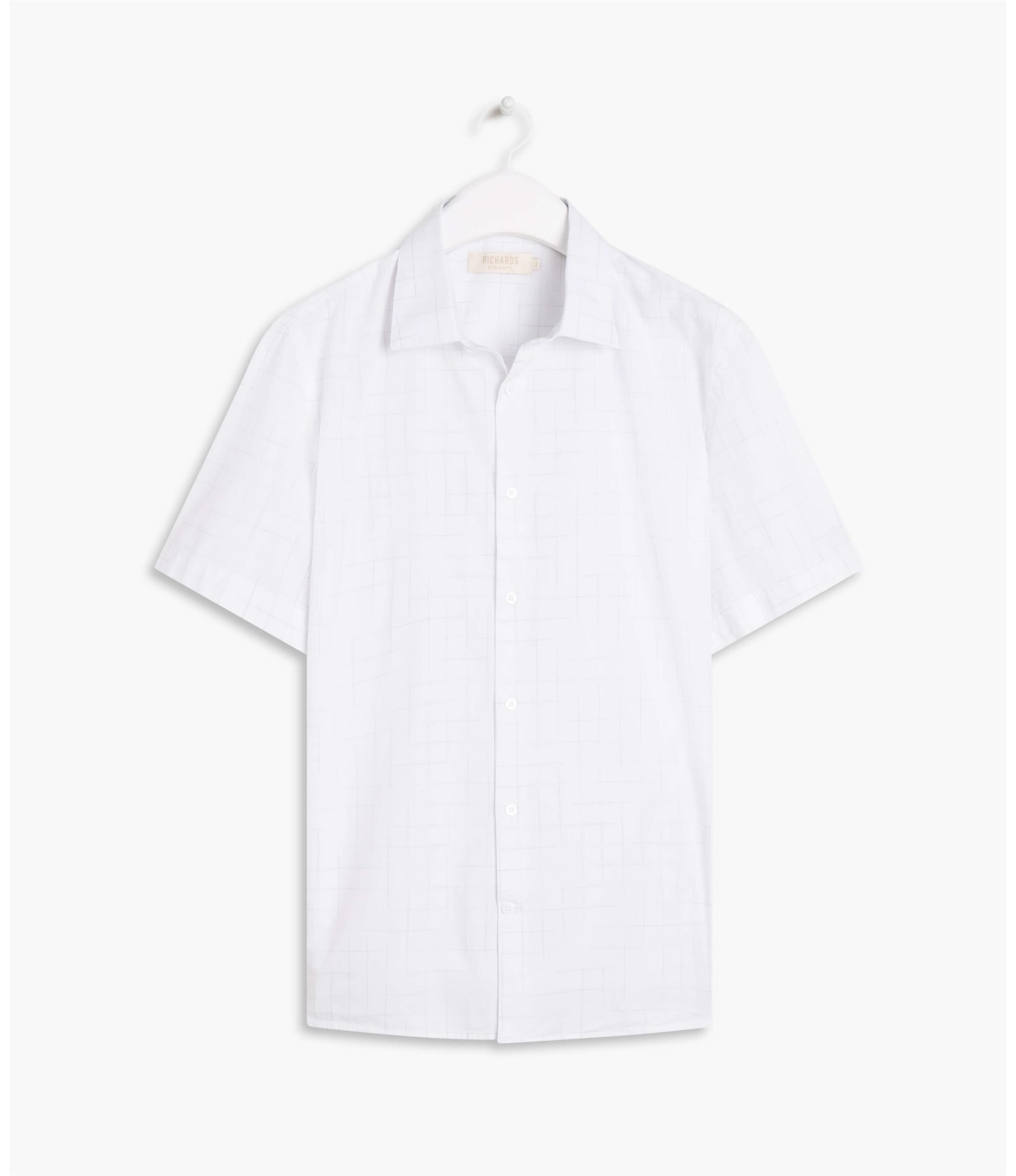 Camisa Manila Xadrez Mc Cinza Claro