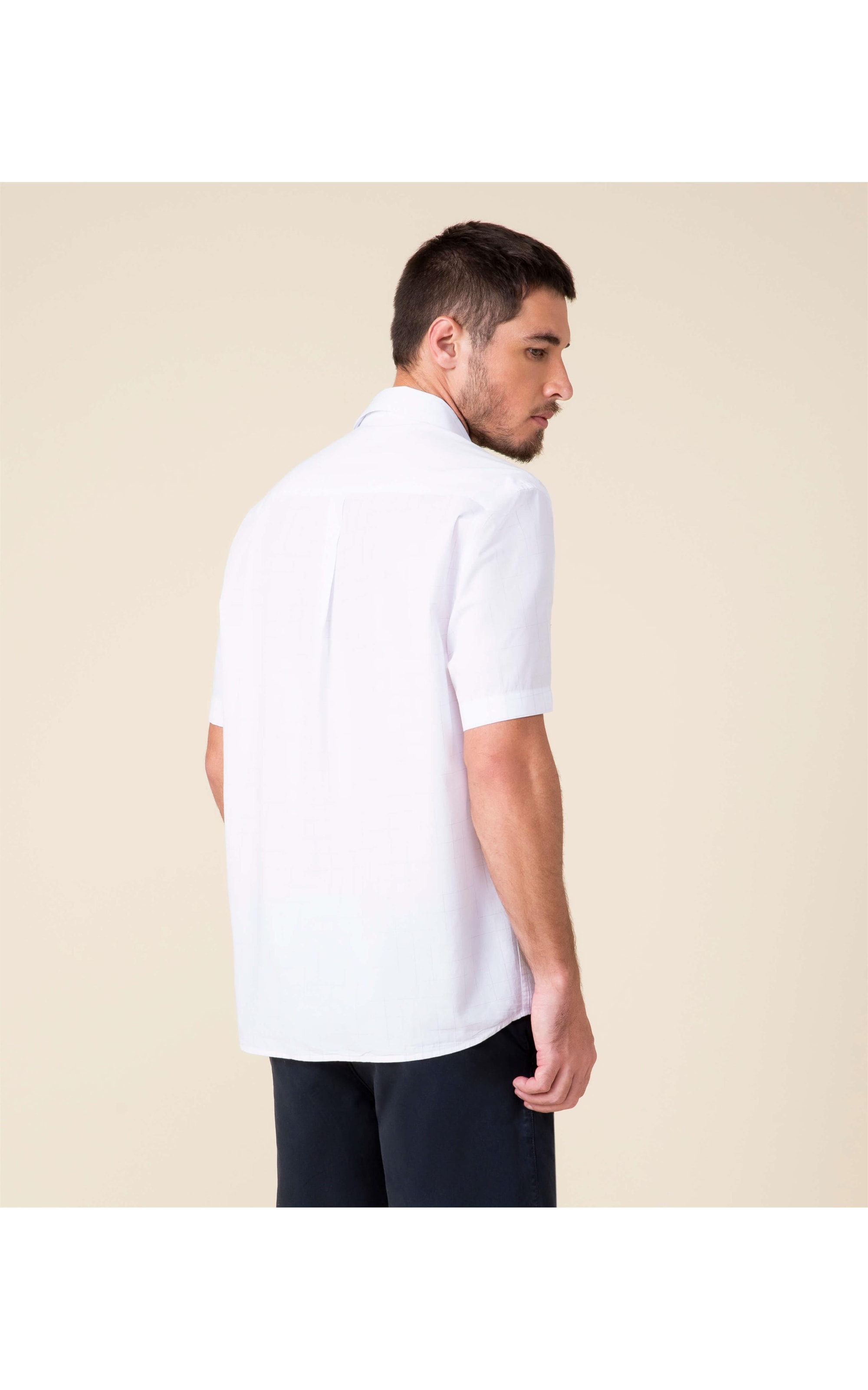 Camisa Manila Xadrez Mc Cinza Claro