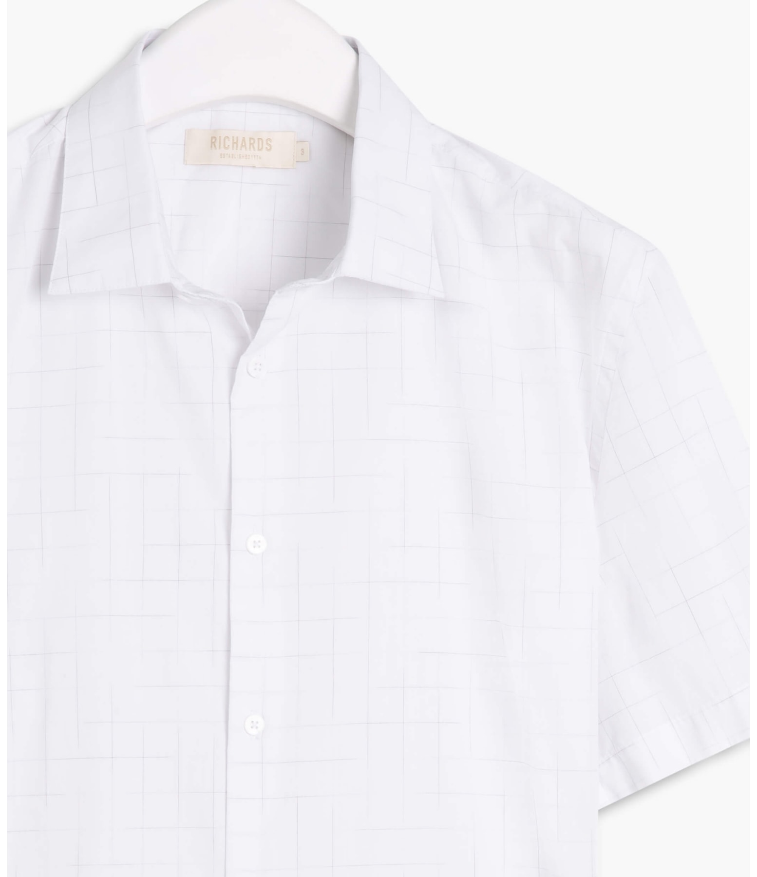 Camisa Manila Xadrez Mc Cinza Claro