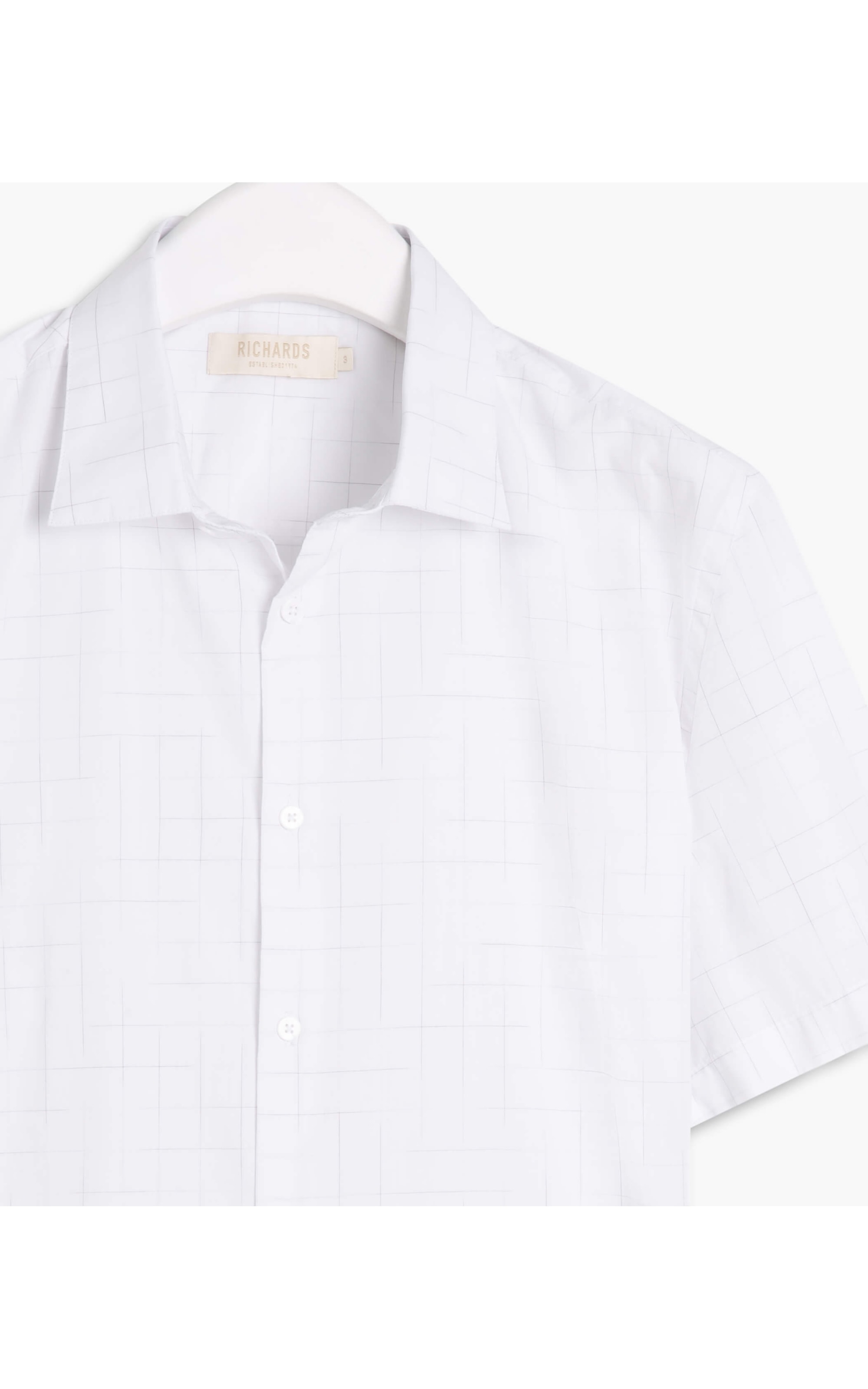 Camisa Manila Xadrez Mc Cinza Claro