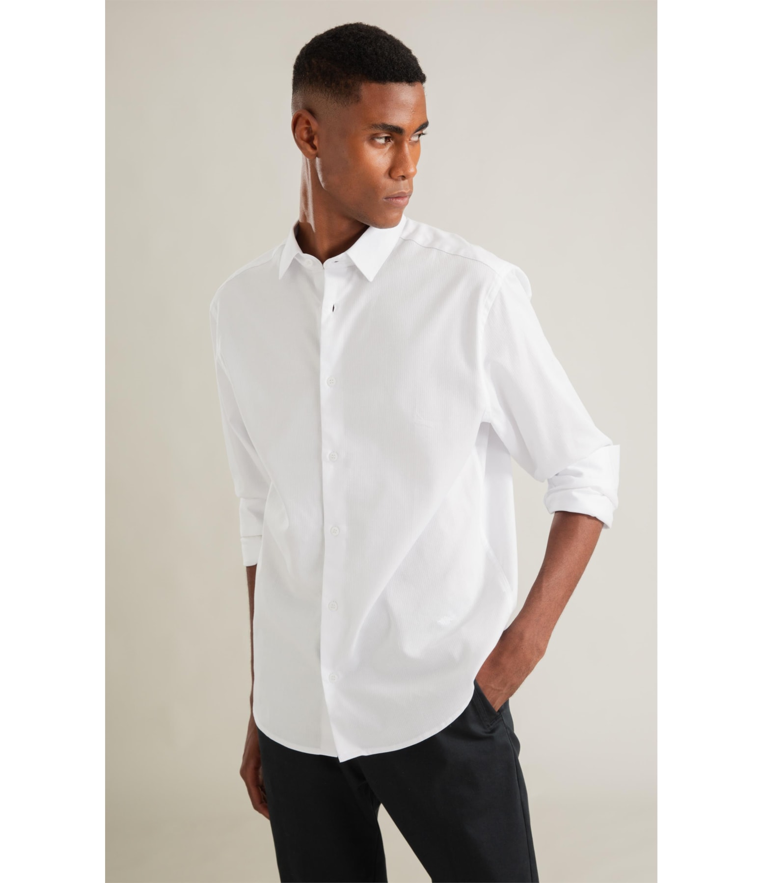 Camisa Maquineta Alfredo Branco