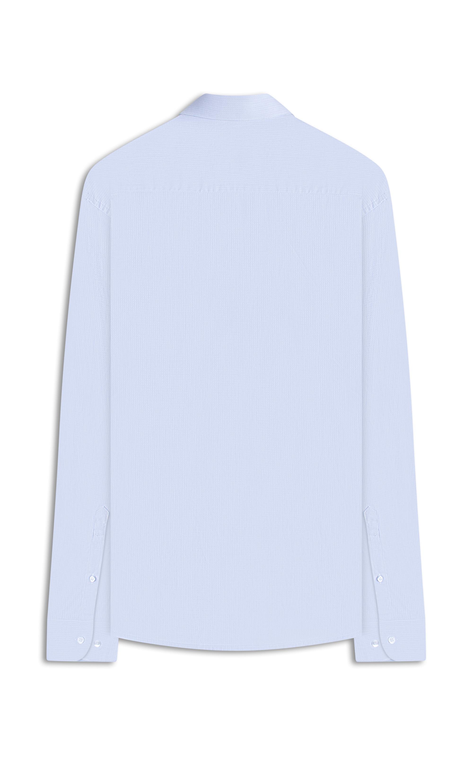 Camisa Maquineta Cristiano Ml Azul Pervante