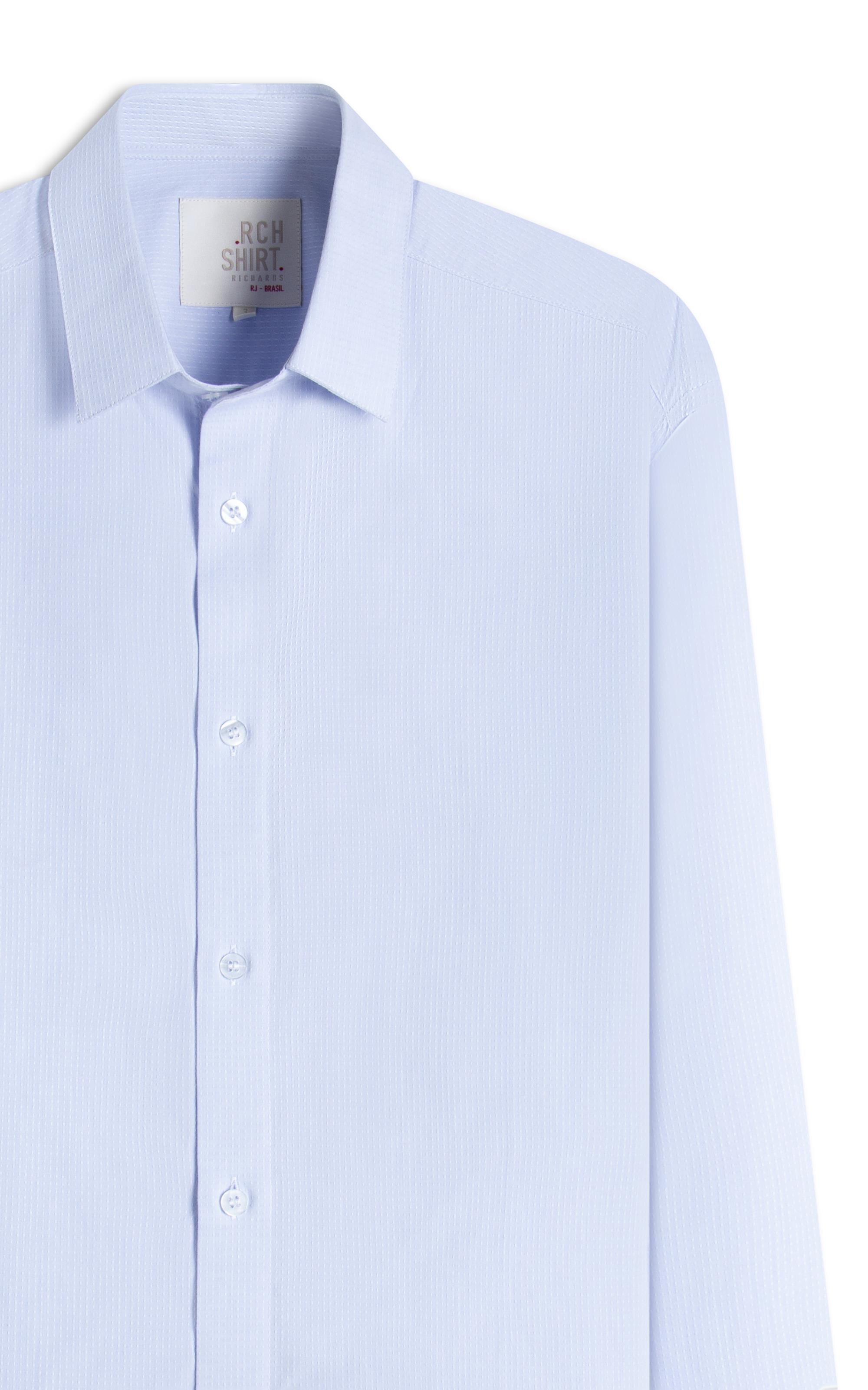 Camisa Maquineta Cristiano Ml Azul Pervante