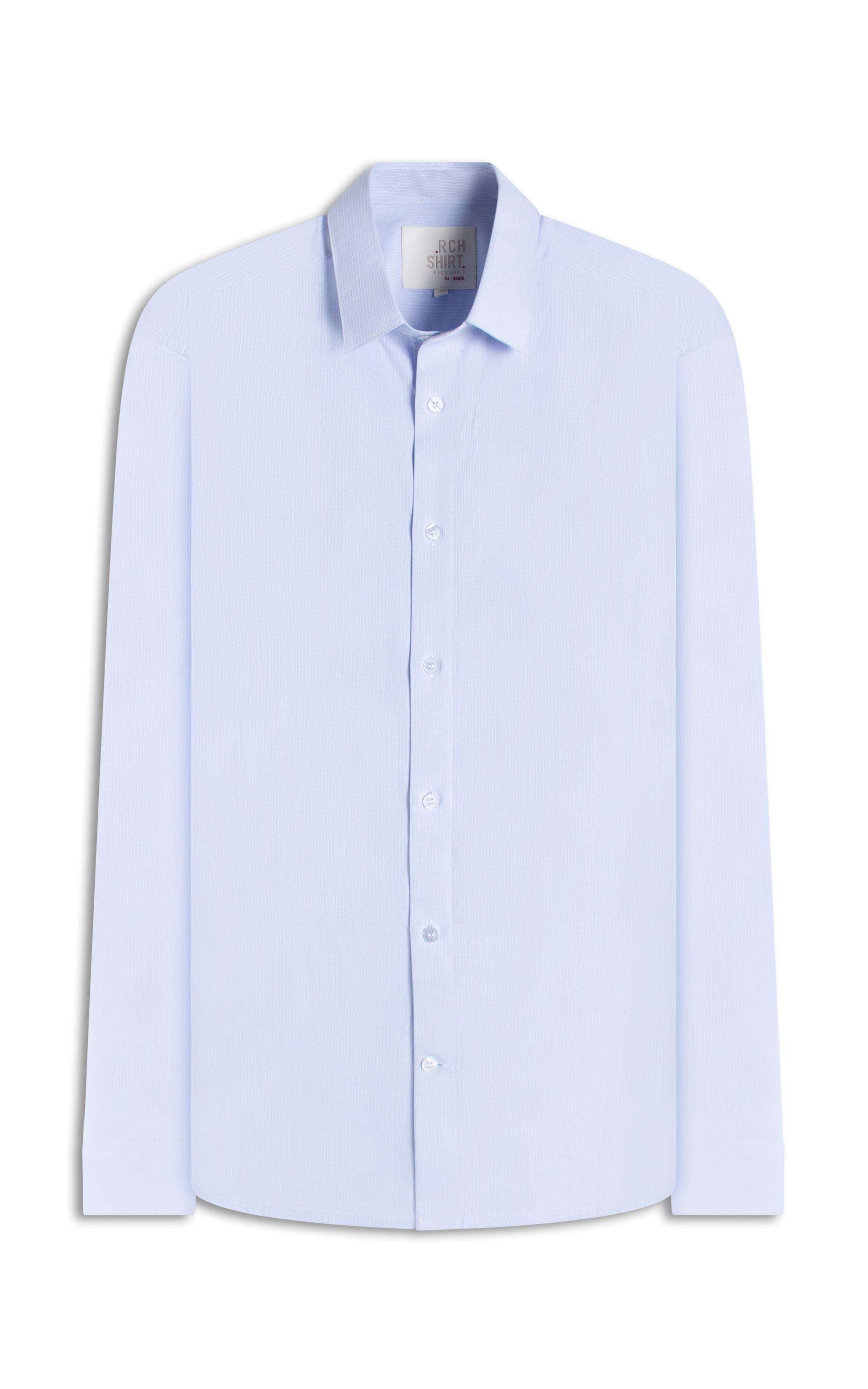 Camisa Maquineta Cristiano Ml Azul Pervante