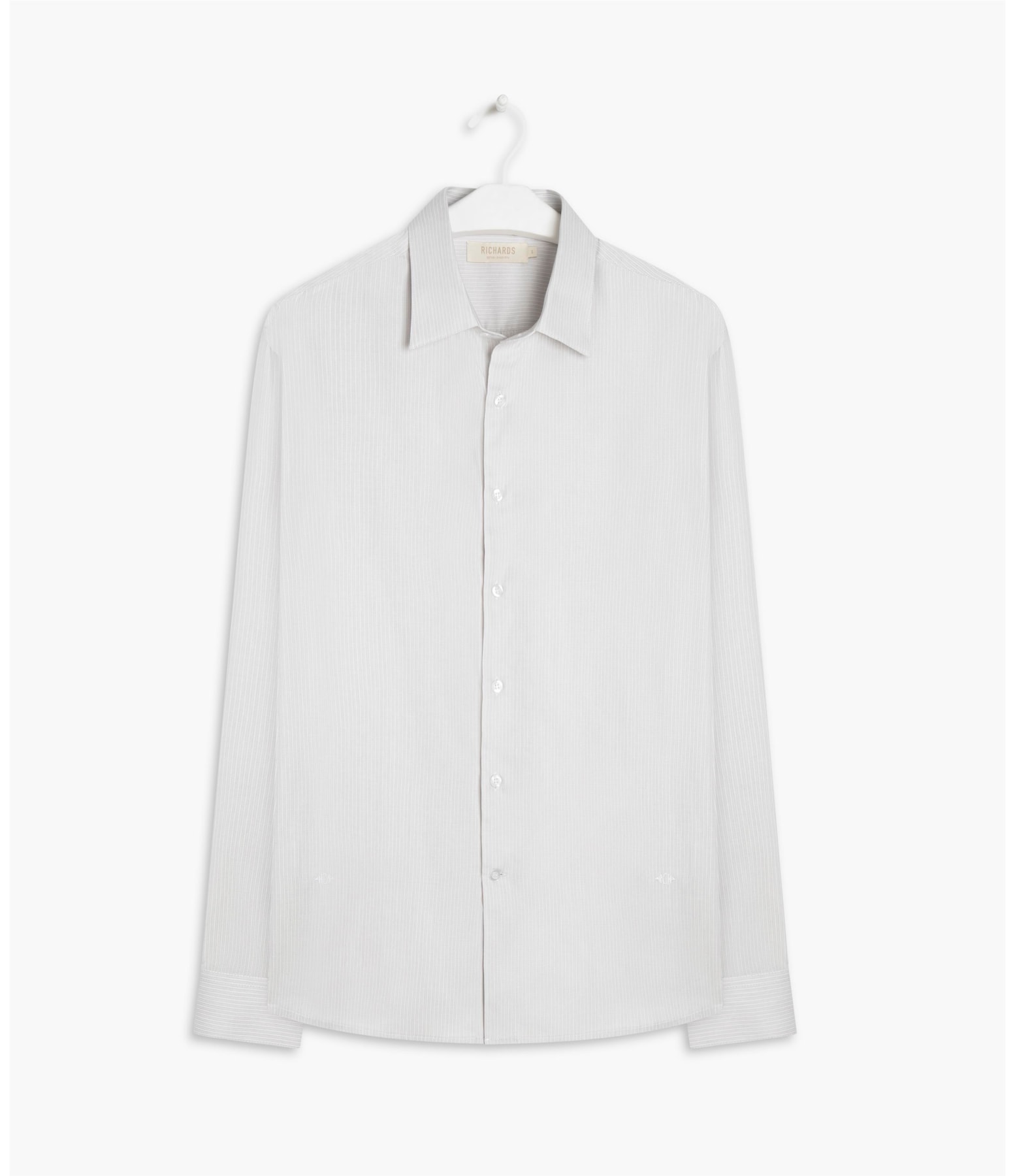 Camisa Maquinetada Byron Ml Cinza Claro