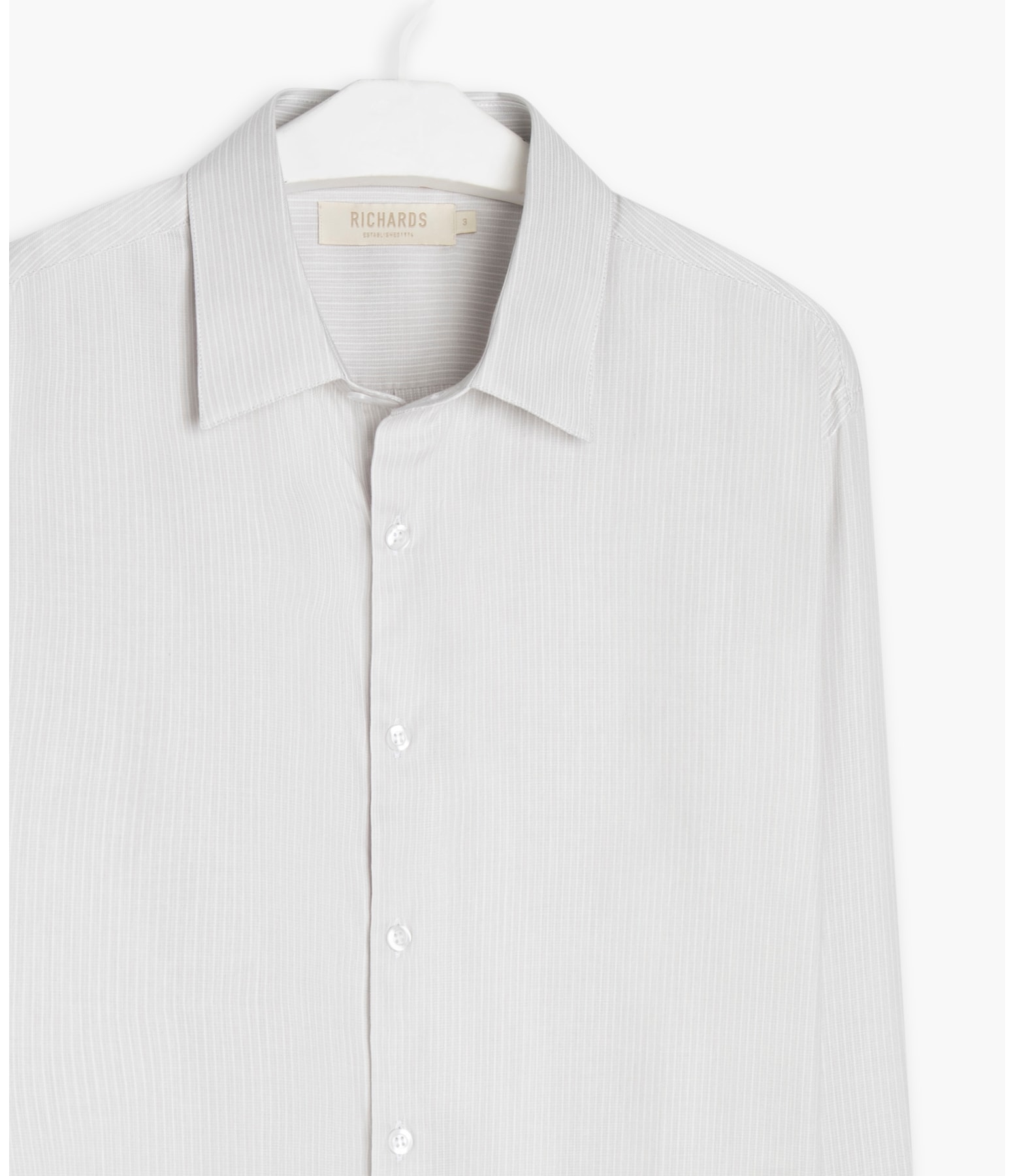 Camisa Maquinetada Byron Ml Cinza Claro
