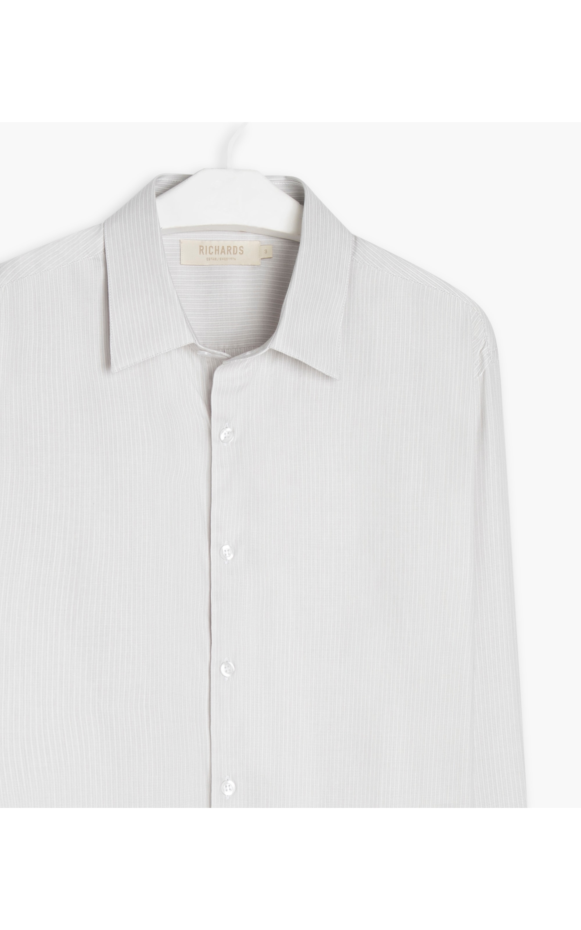 Camisa Maquinetada Byron Ml Cinza Claro