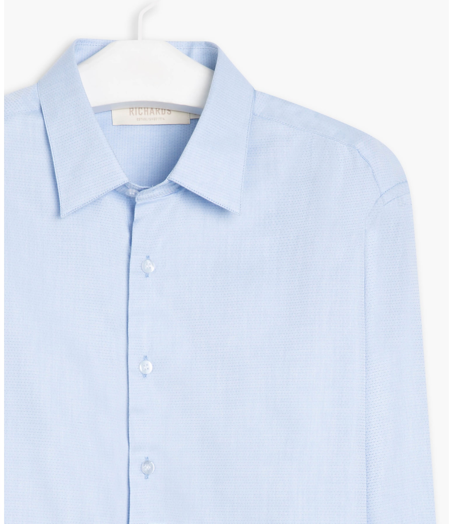Camisa Maquinetada Dotz Ml Azul Claro