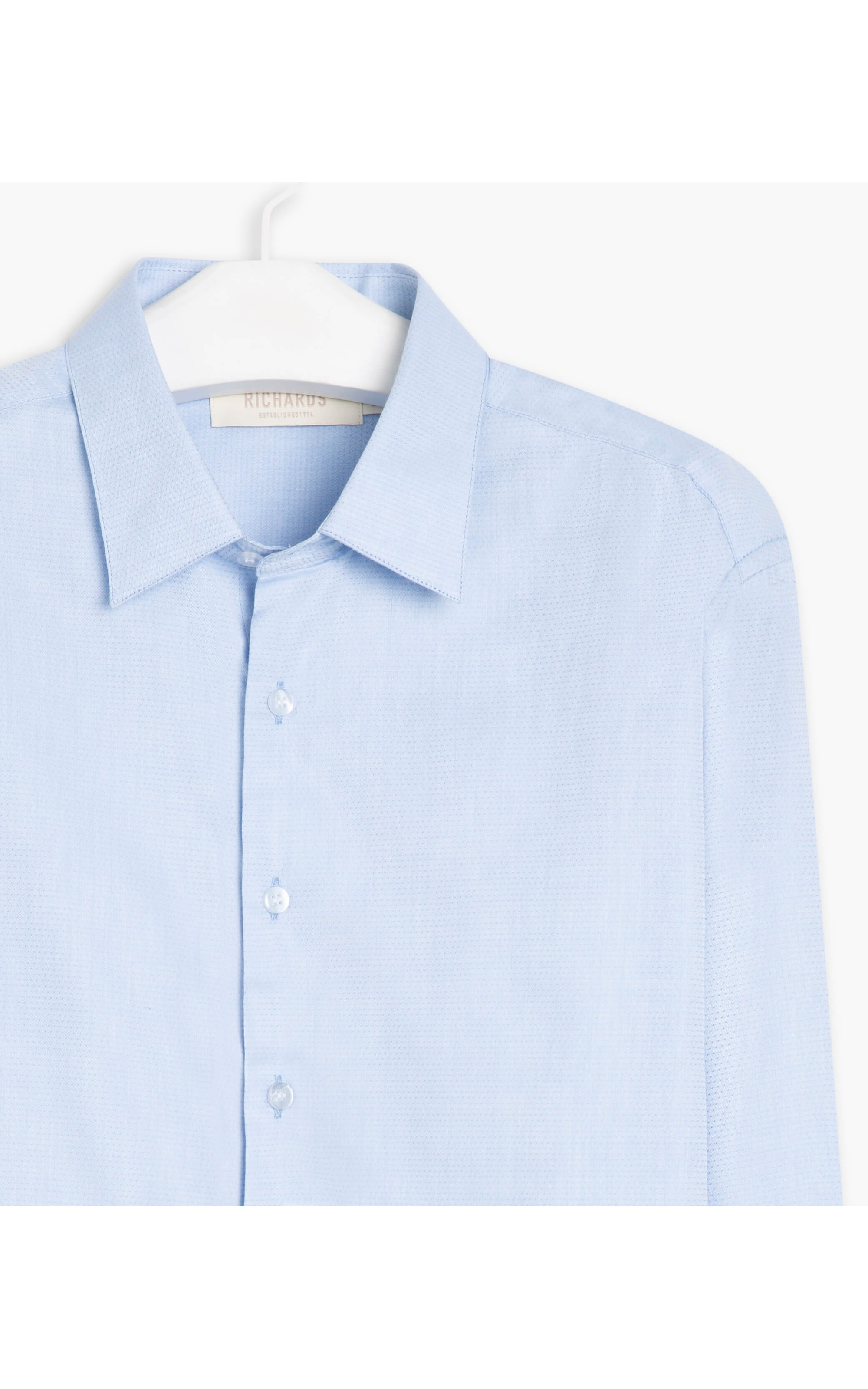 Camisa Maquinetada Dotz Ml Azul Claro