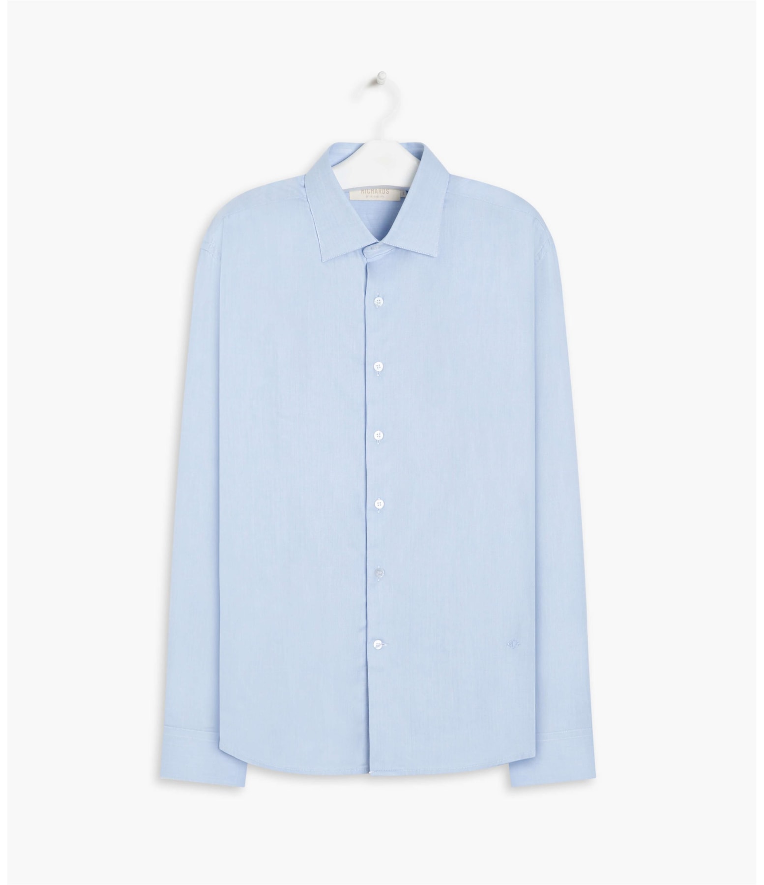 Camisa Maquinetada Flip Ml Azul Claro