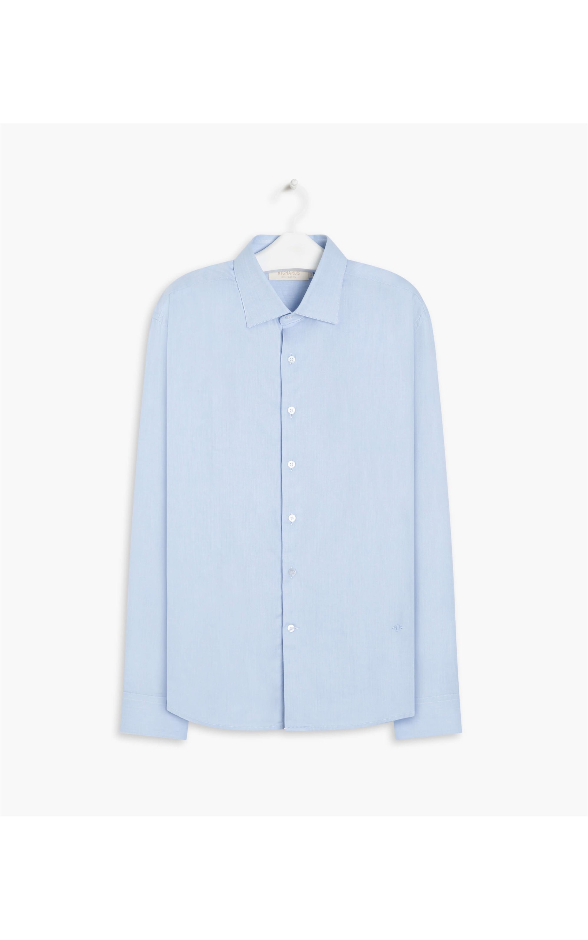 Camisa Maquinetada Flip Ml Azul Claro