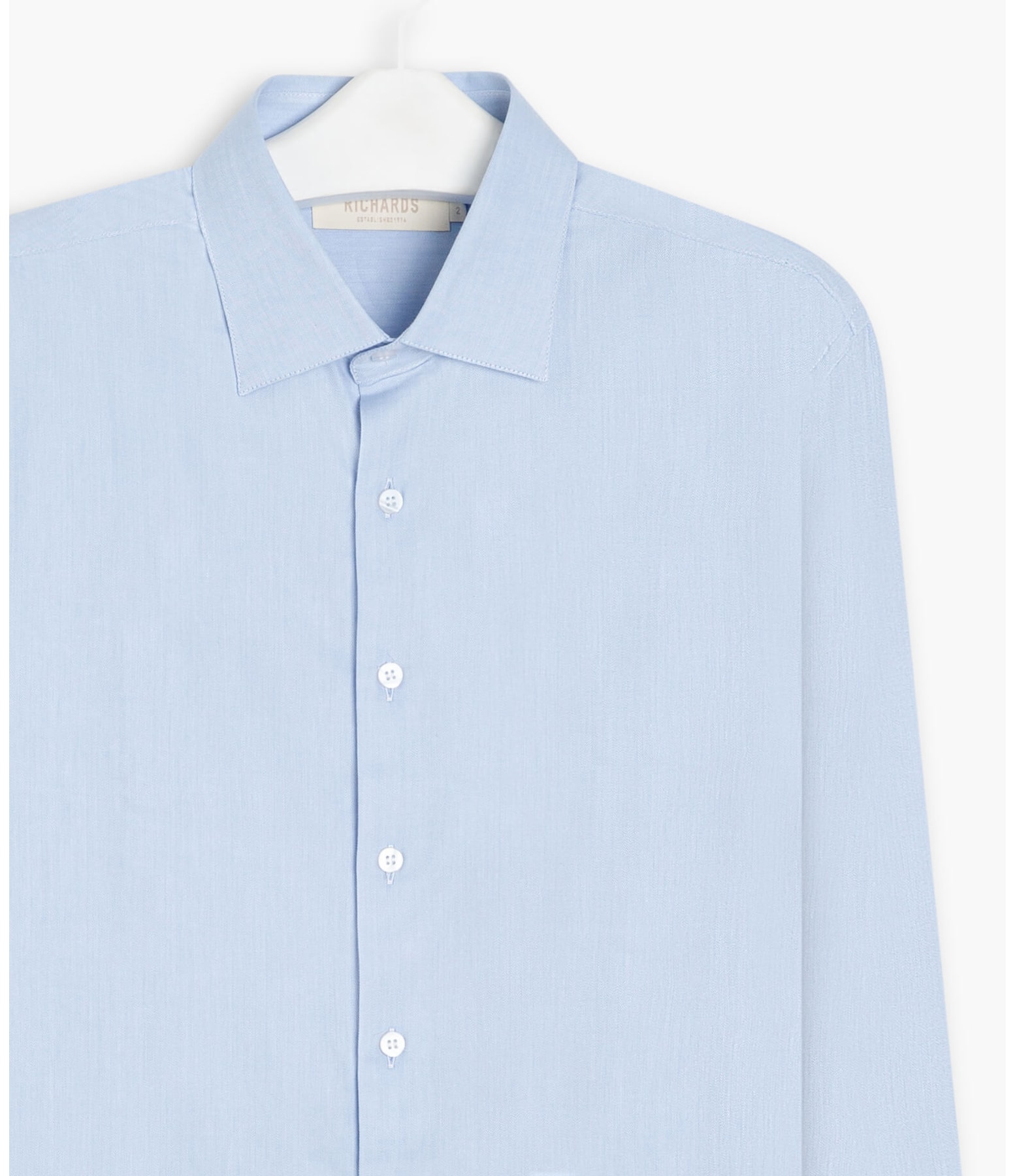 Camisa Maquinetada Flip Ml Azul Claro