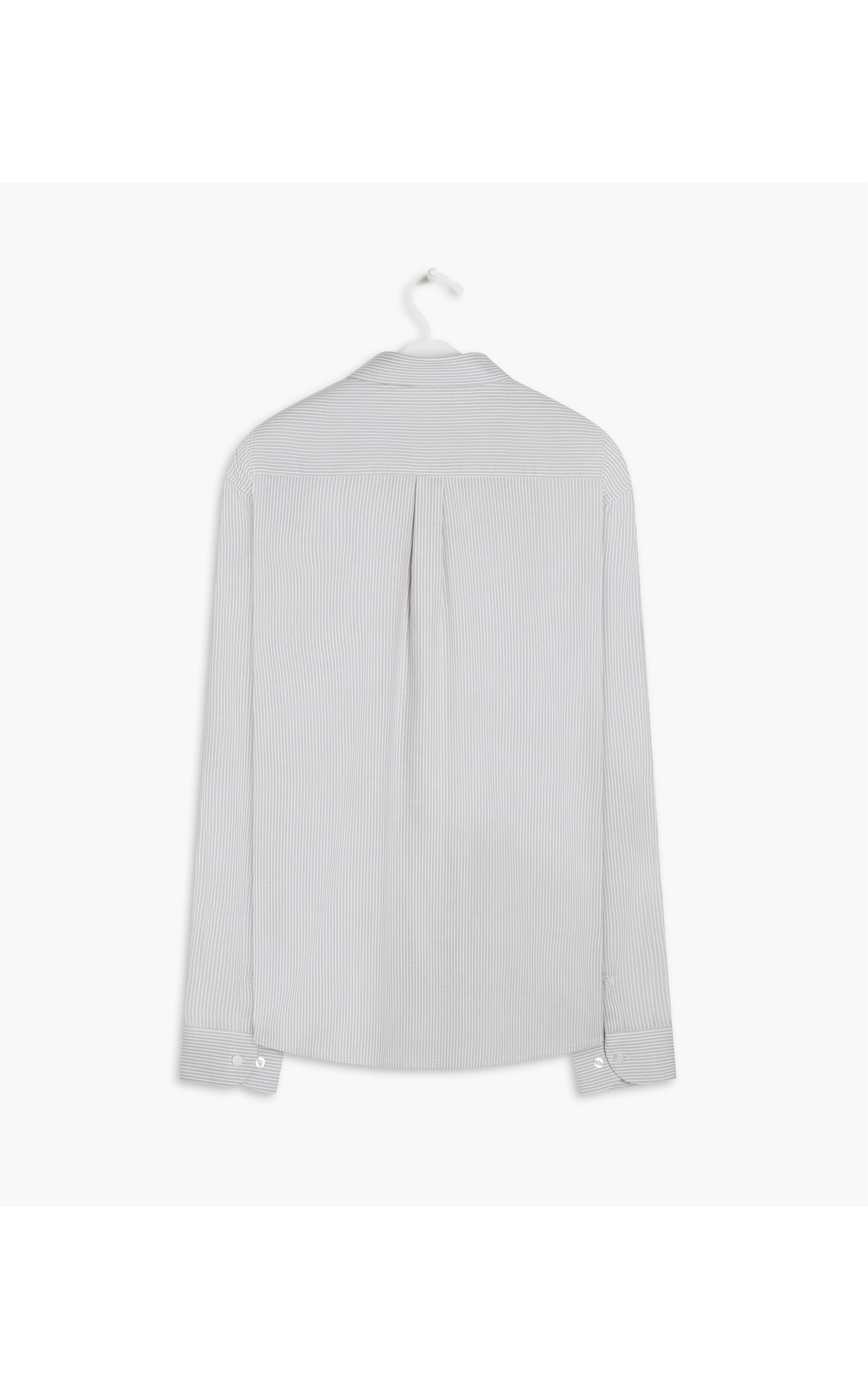 Camisa Maquinetada Viti Ml Cinza Claro