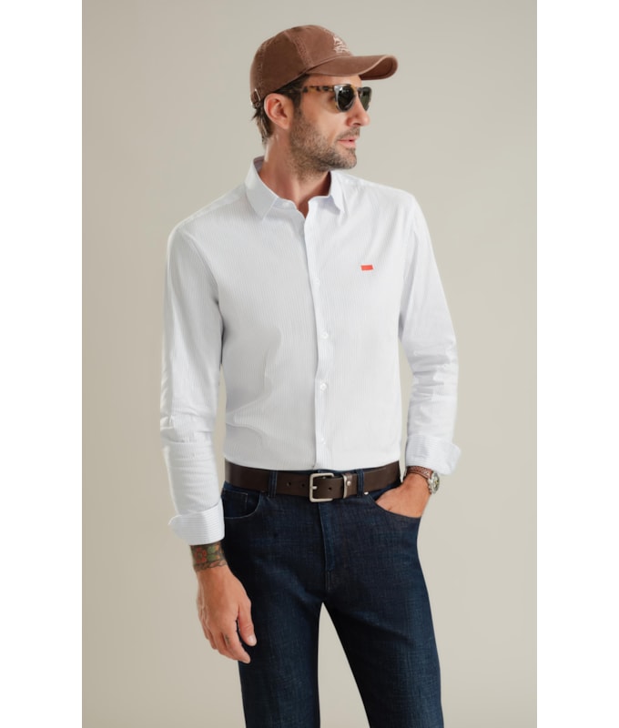 Camisa Marcus Ft Tech Ml Branco