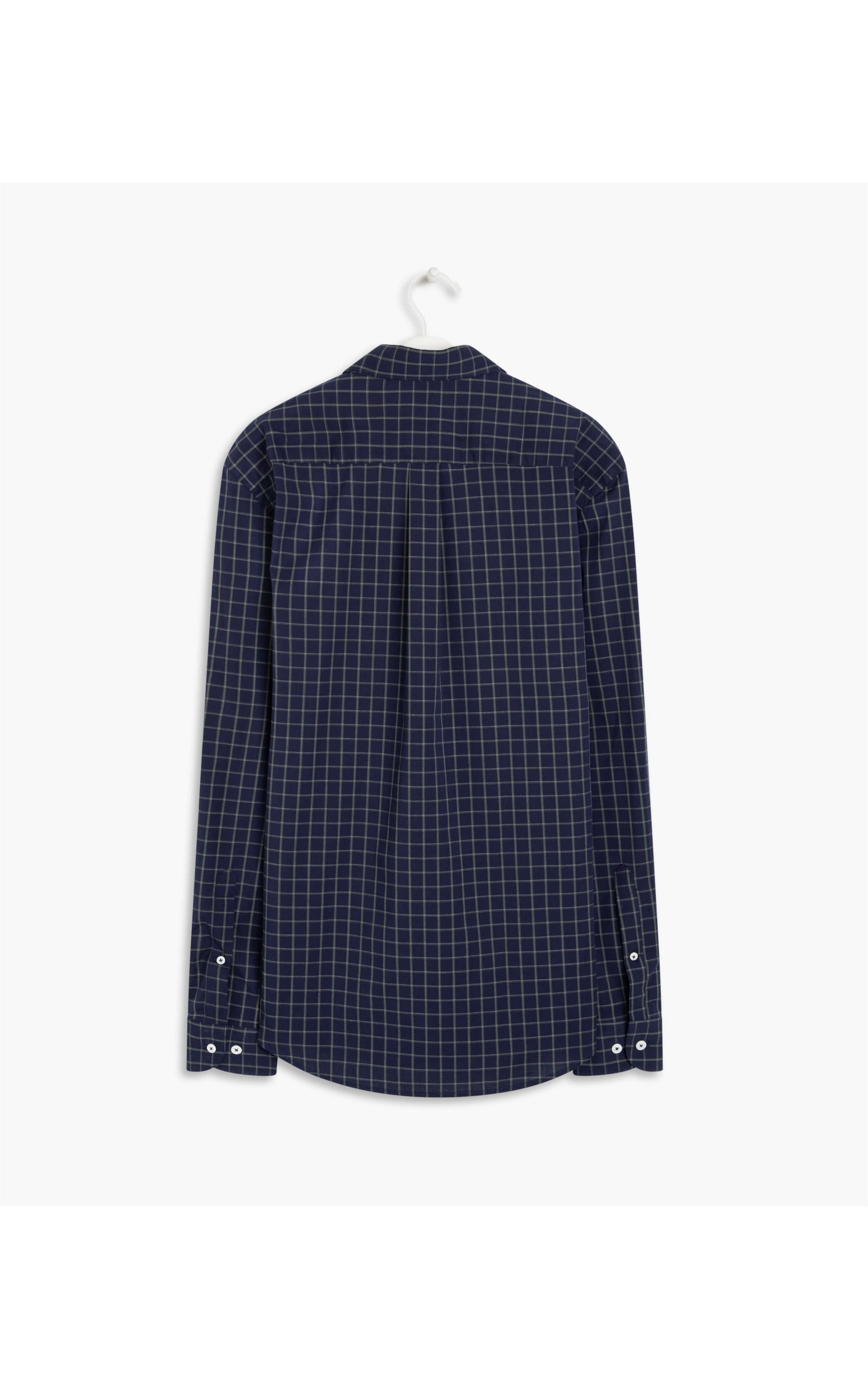 Camisa Marlon Xadrez Ml Dark Navy