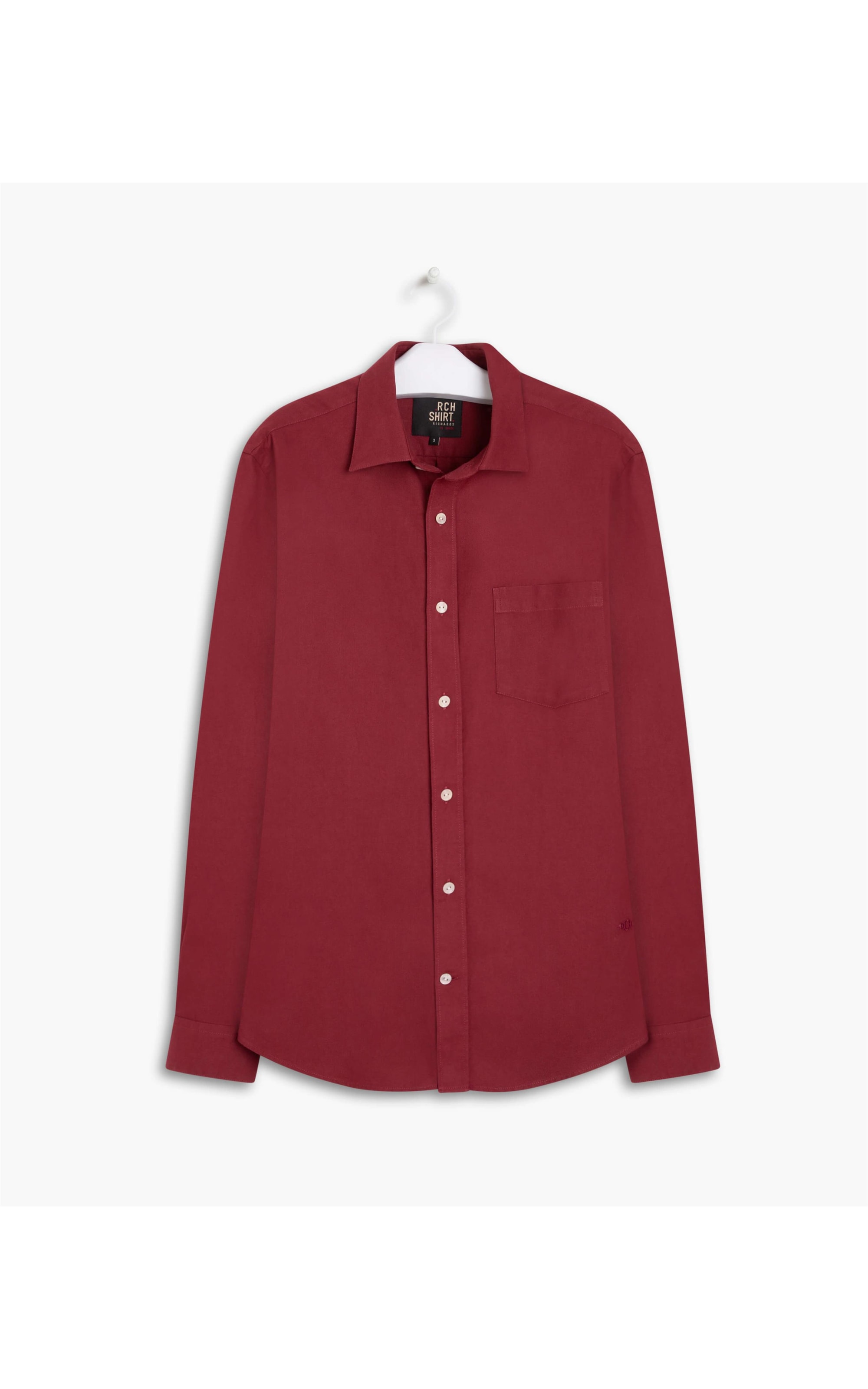 Camisa Mauro Flanela Lisa Ml Bordeaux