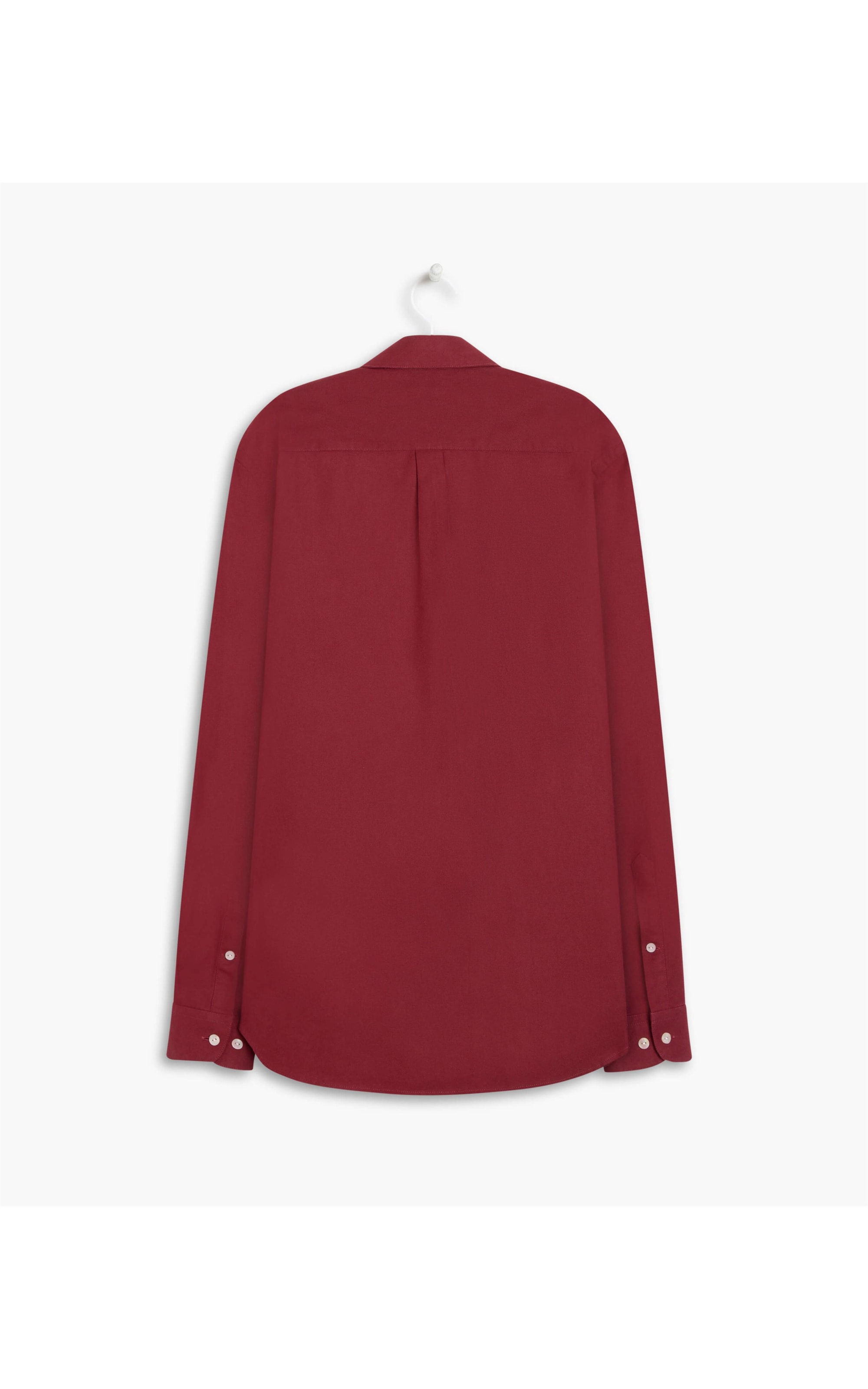 Camisa Mauro Flanela Lisa Ml Bordeaux