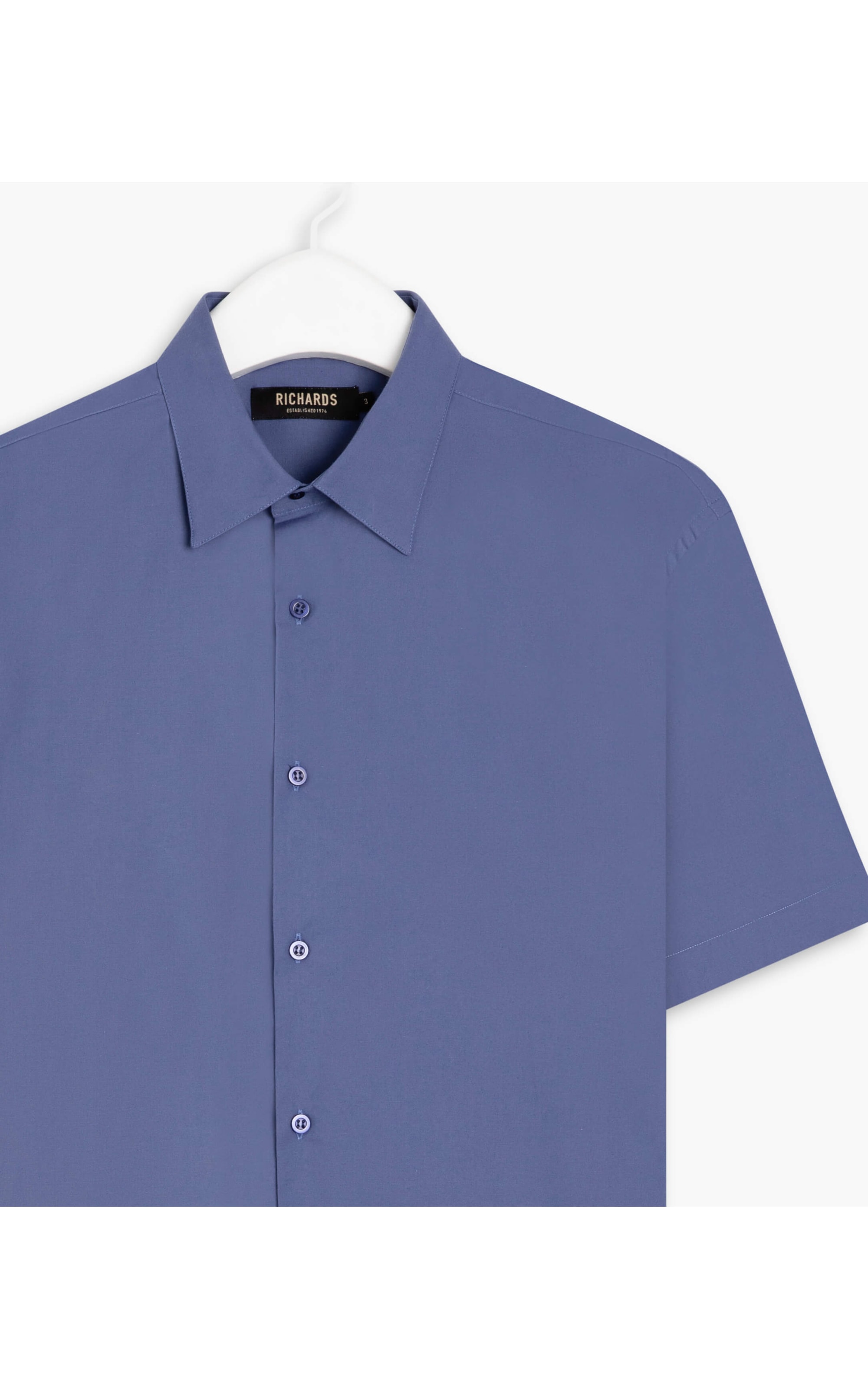 Camisa Mazzini Mc Azul Seco