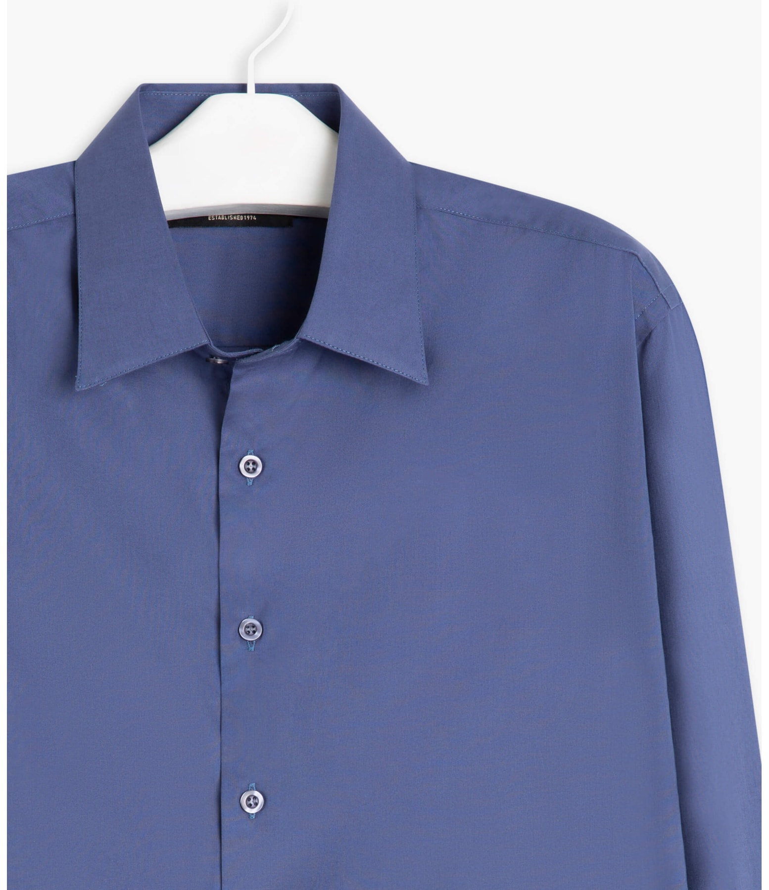 Camisa Mazzini Ml Azul Seco