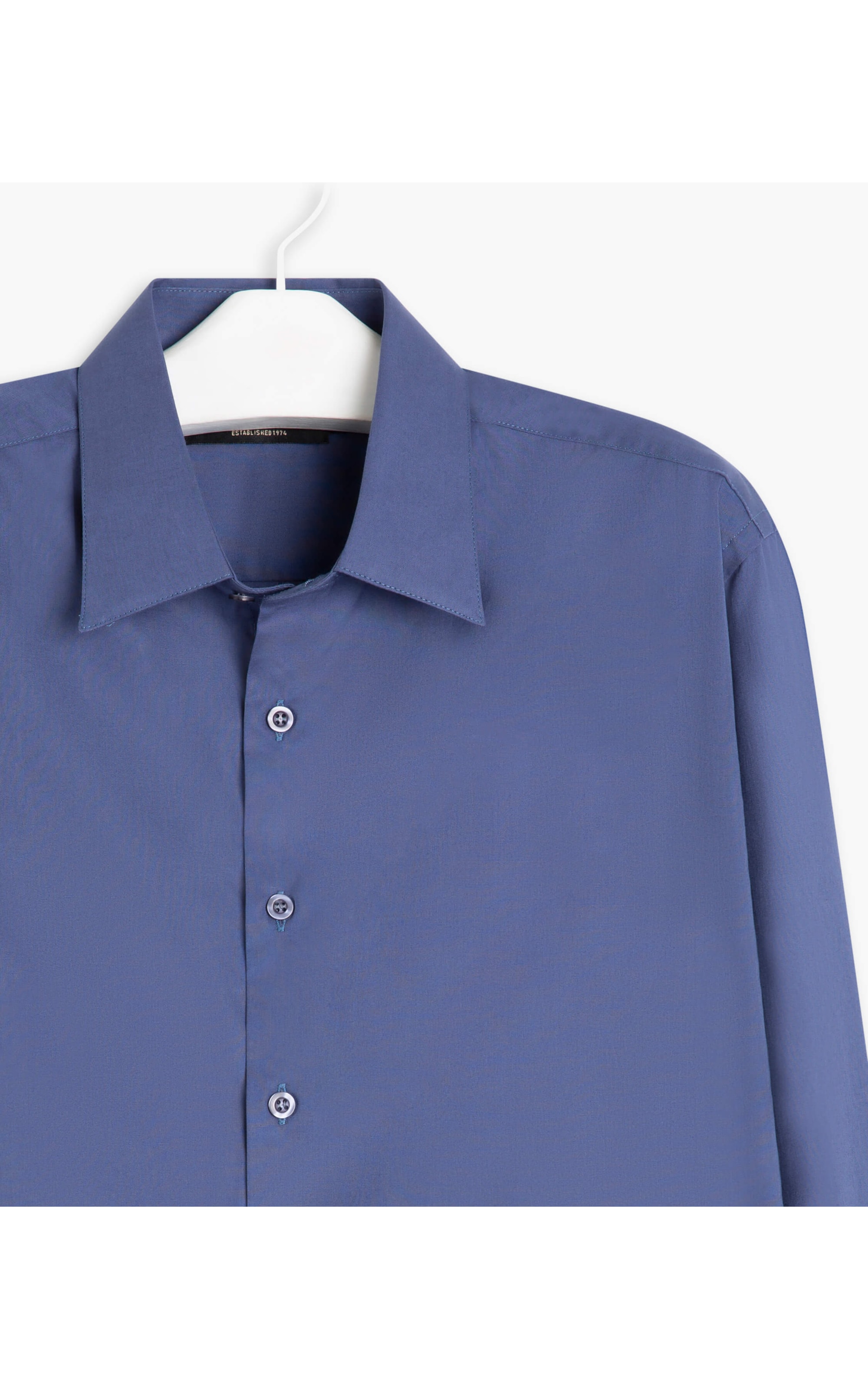Camisa Mazzini Ml Azul Seco