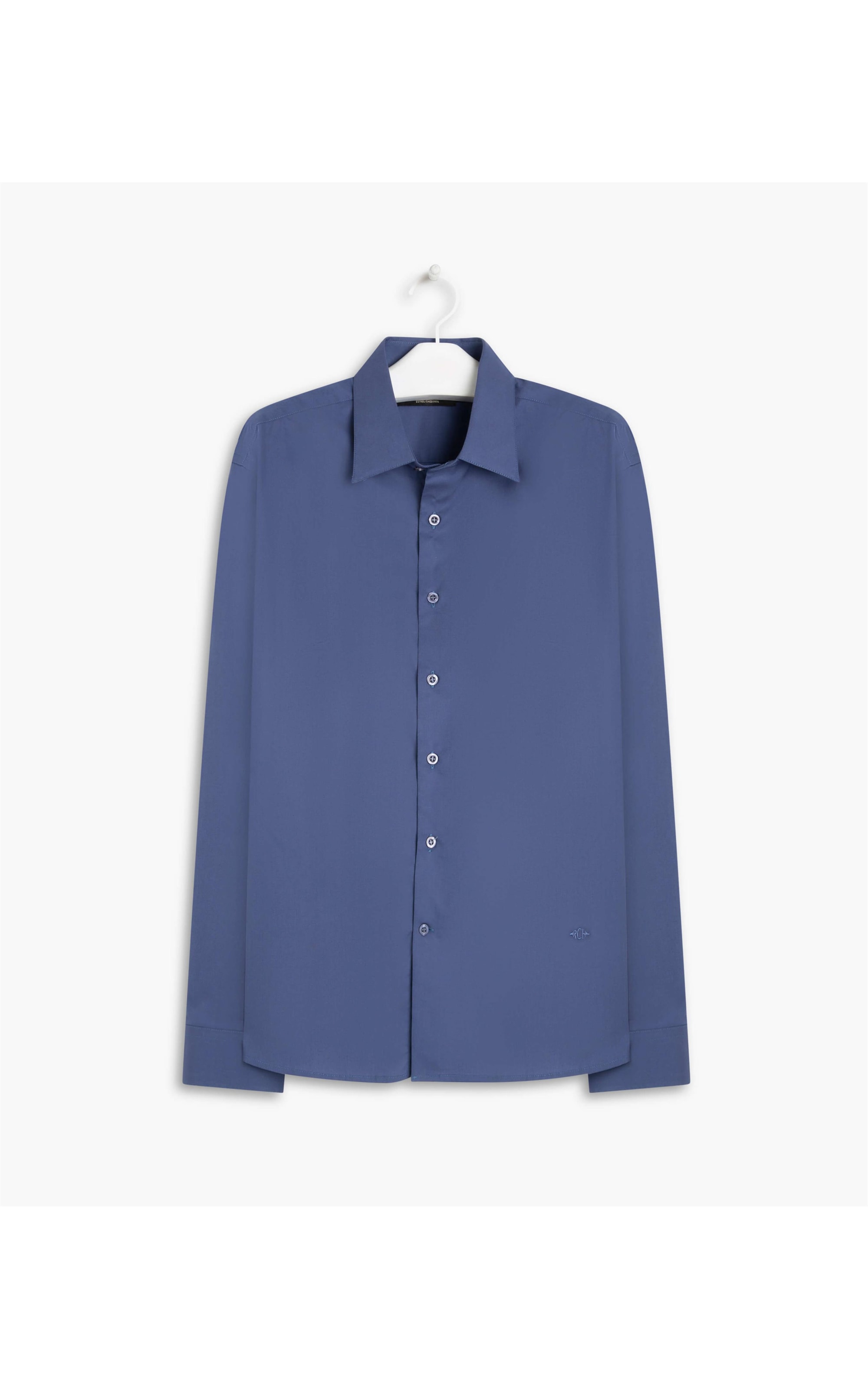 Camisa Mazzini Ml Azul Seco