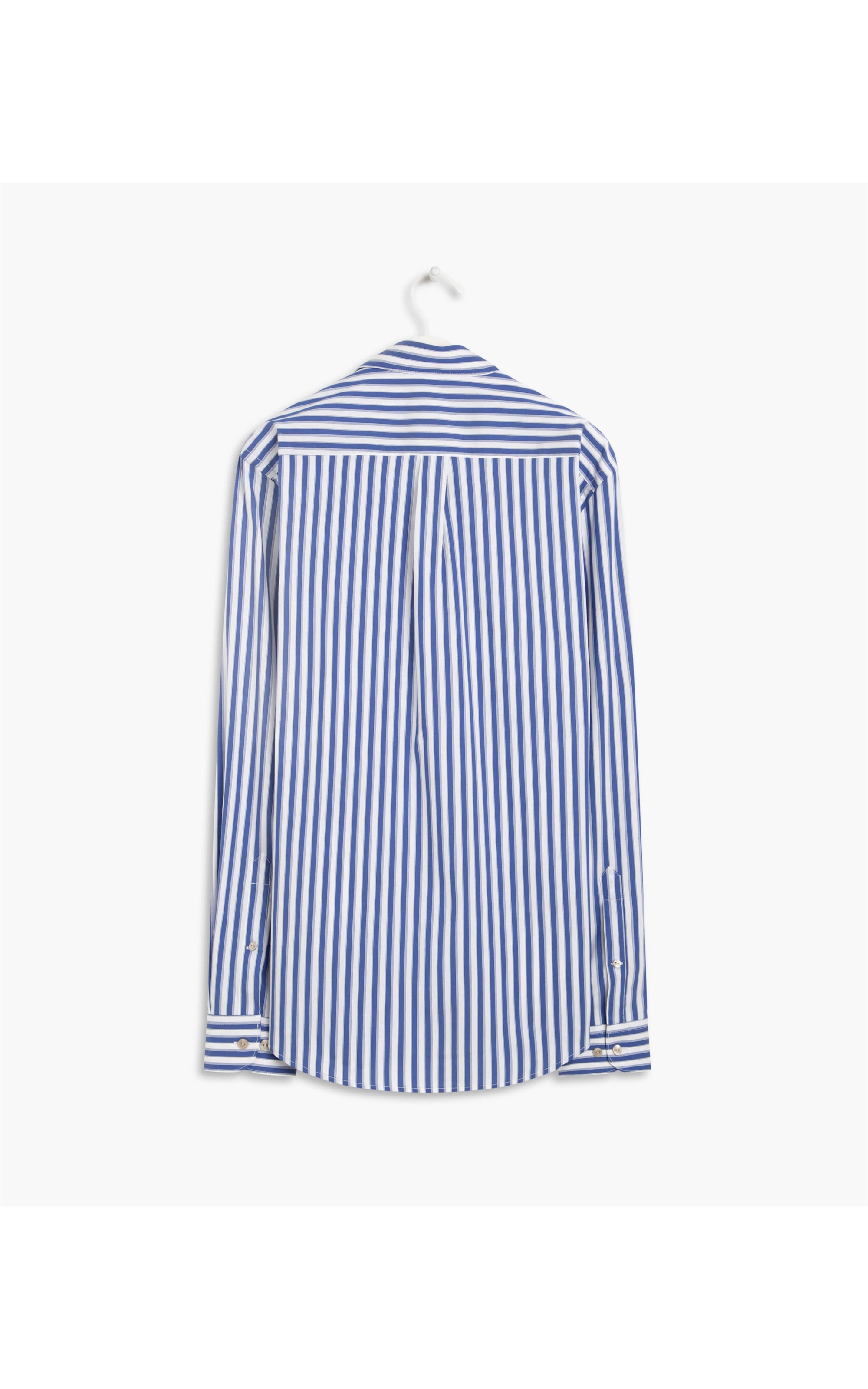 Camisa Medina Listrada Ml Azul Bic