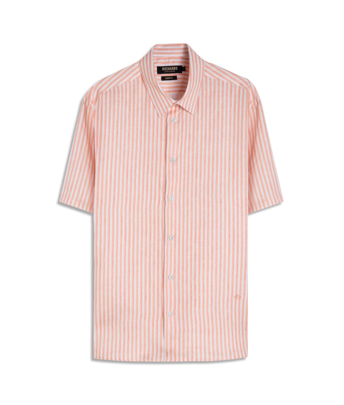 Camisa Menton Linho Blend Salmão
