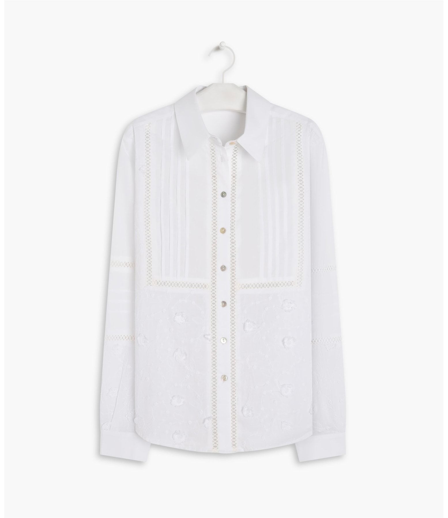  Camisa Miller Laise Algodao Branco