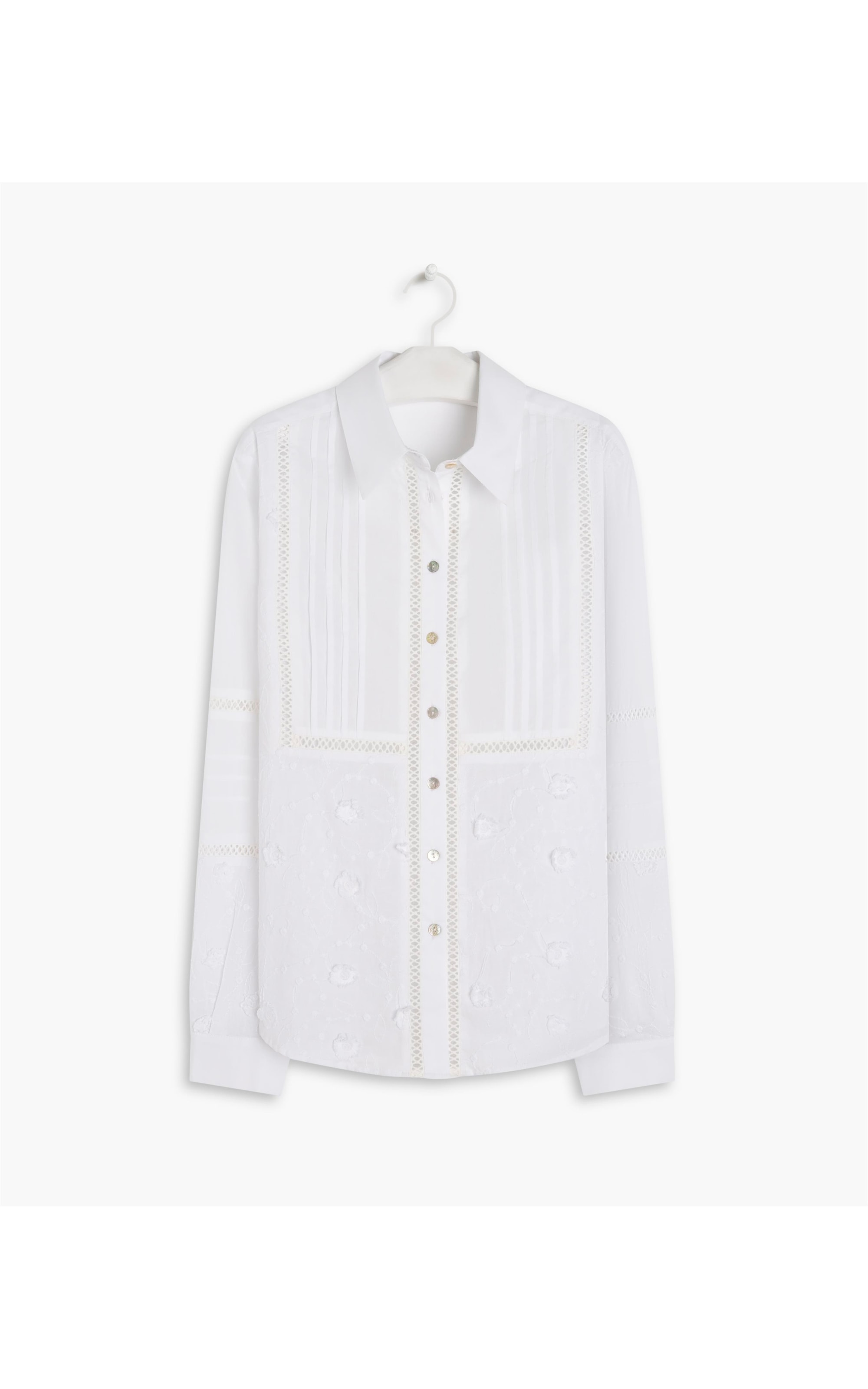  Camisa Miller Laise Algodao Branco