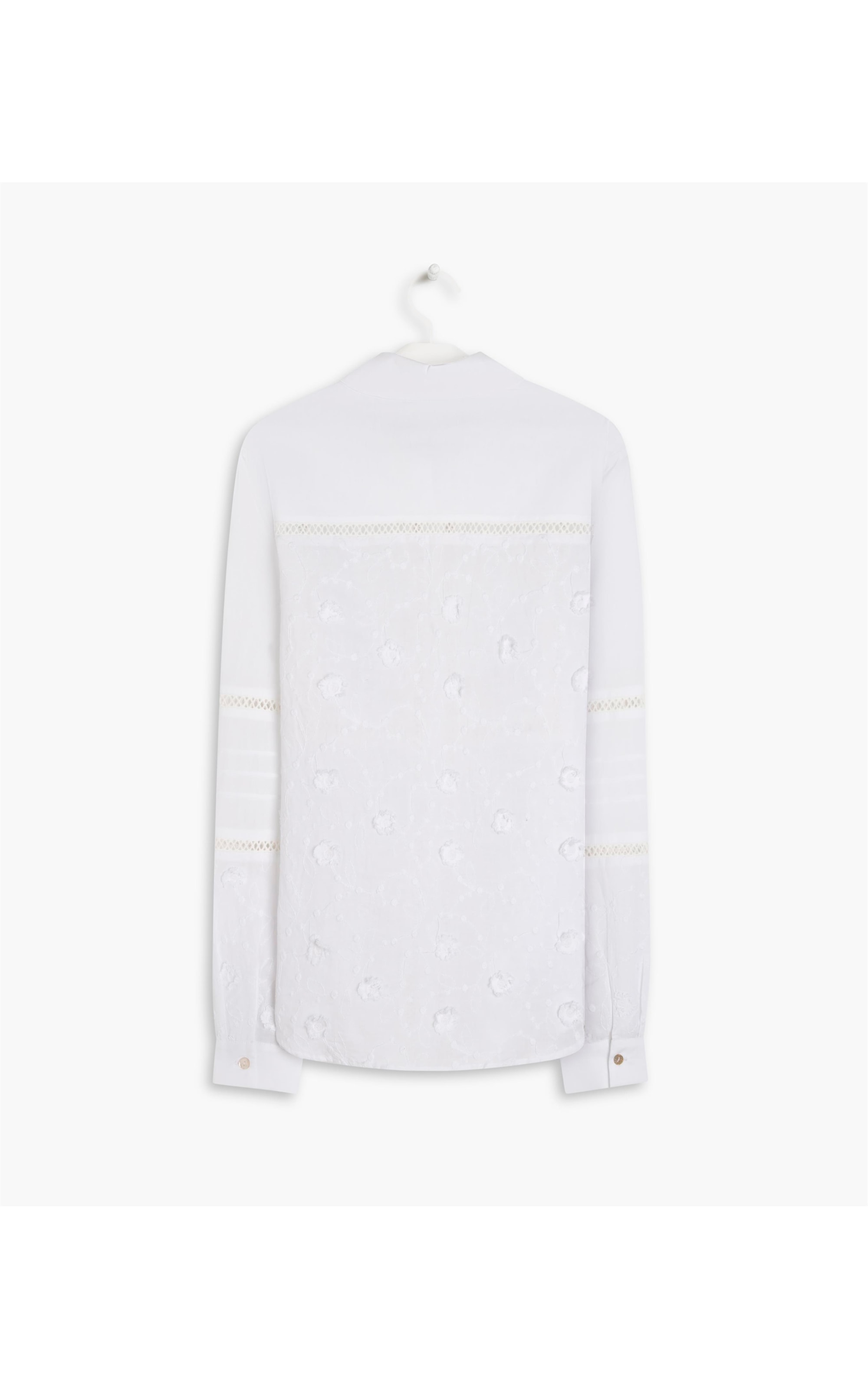  Camisa Miller Laise Algodao Branco