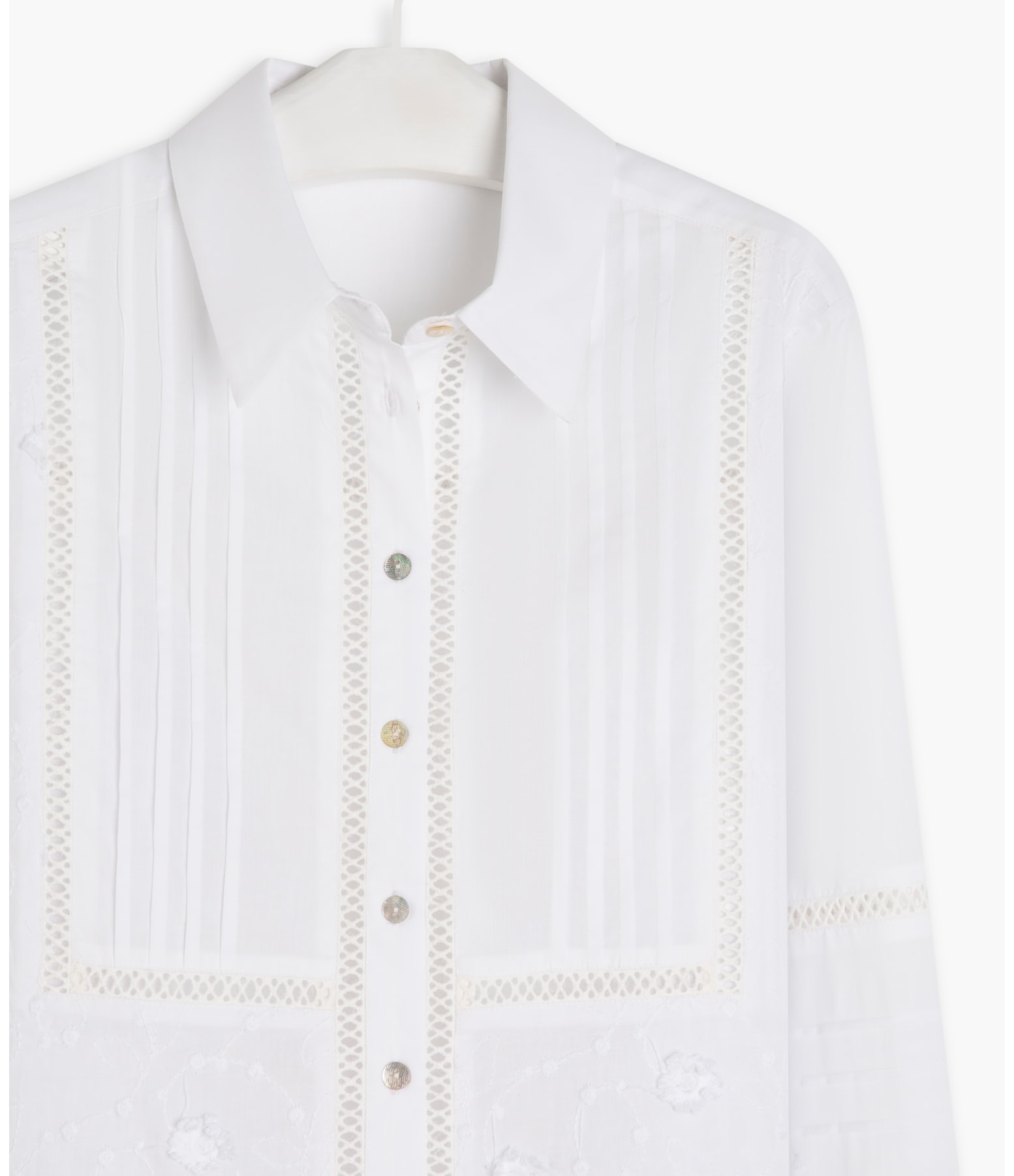  Camisa Miller Laise Algodao Branco