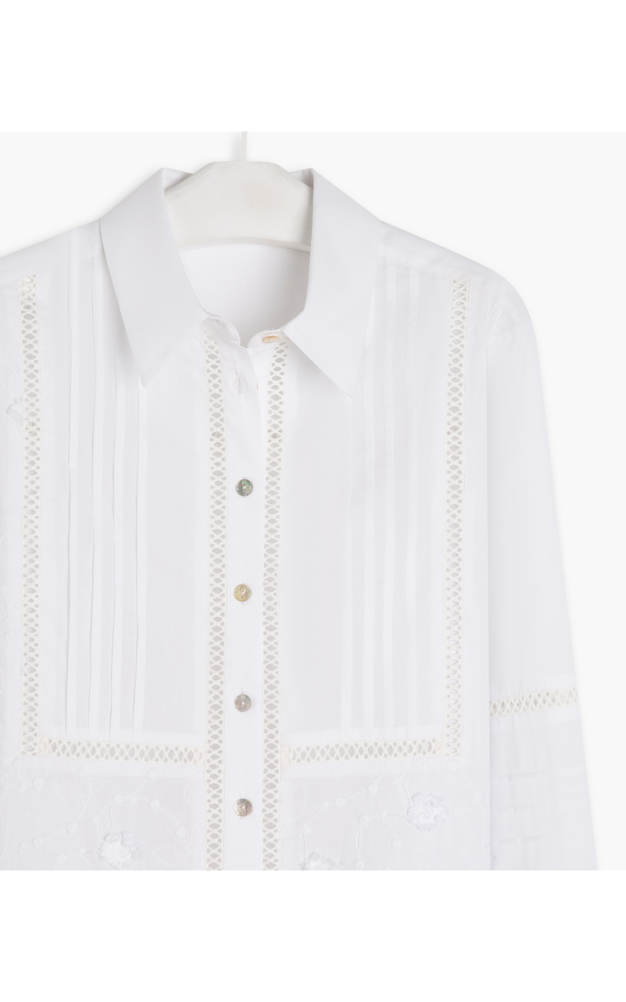  Camisa Miller Laise Algodao Branco