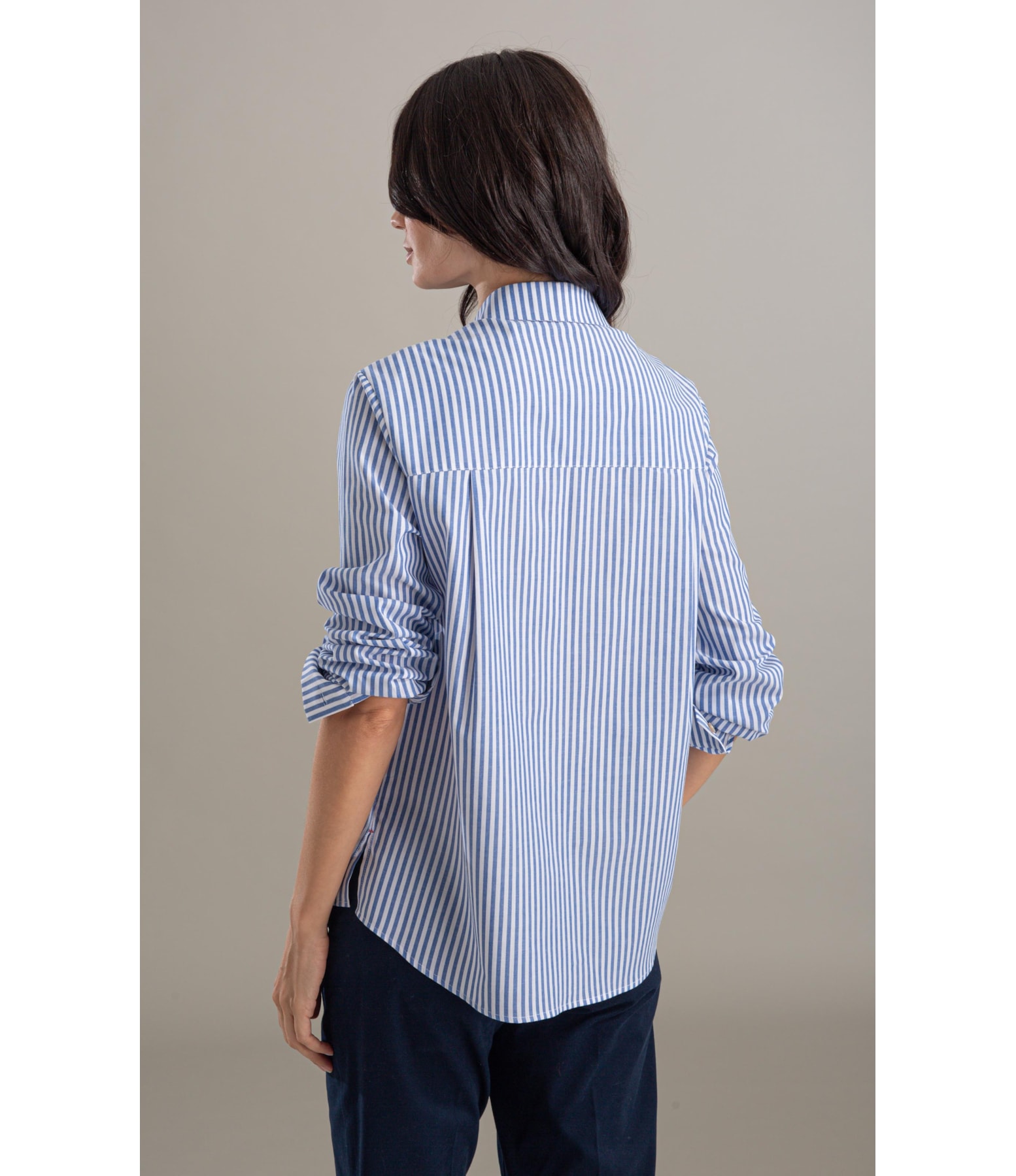 Camisa Miller Stripe Cotton Azul Bic