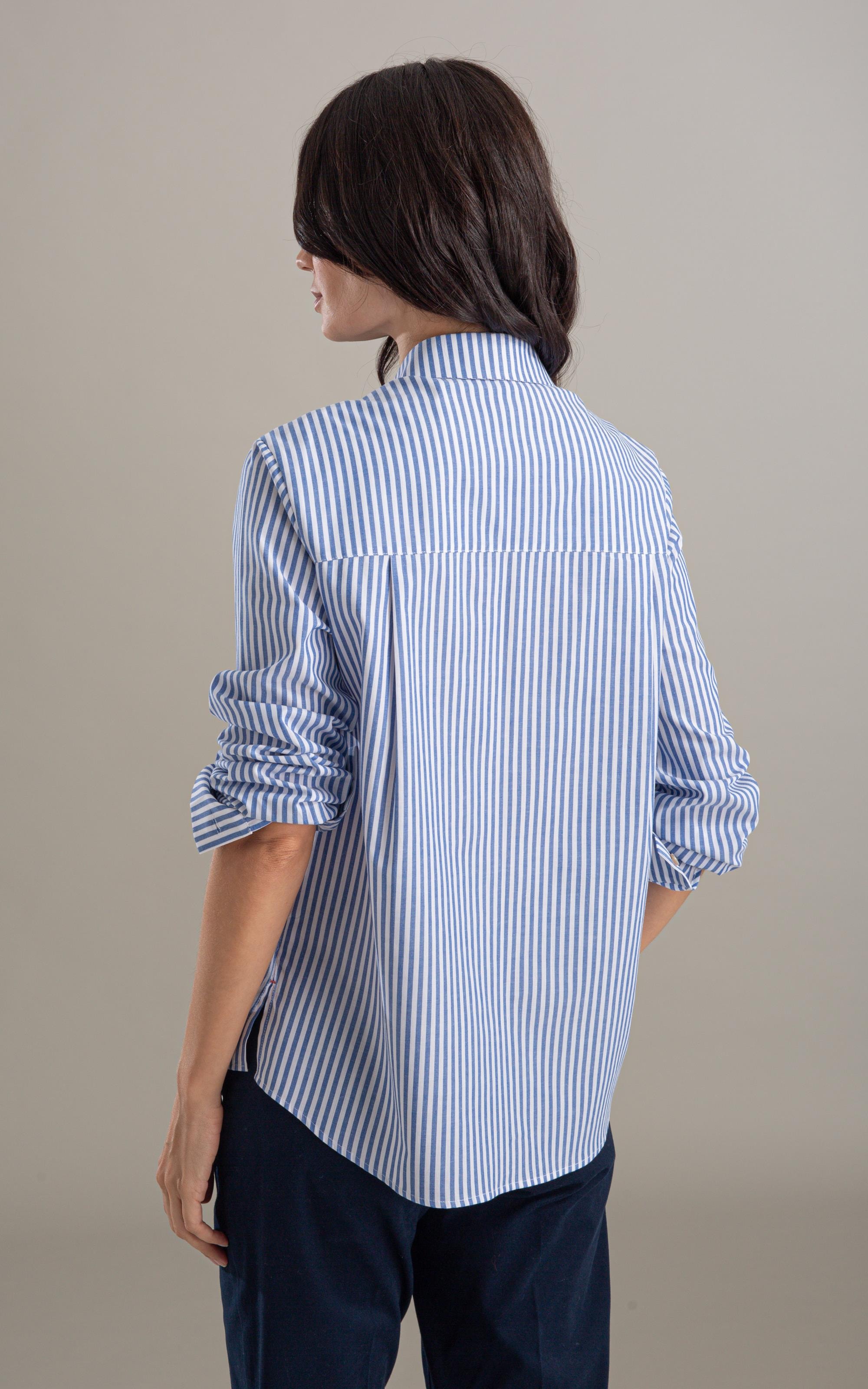 Camisa Miller Stripe Cotton Azul Bic