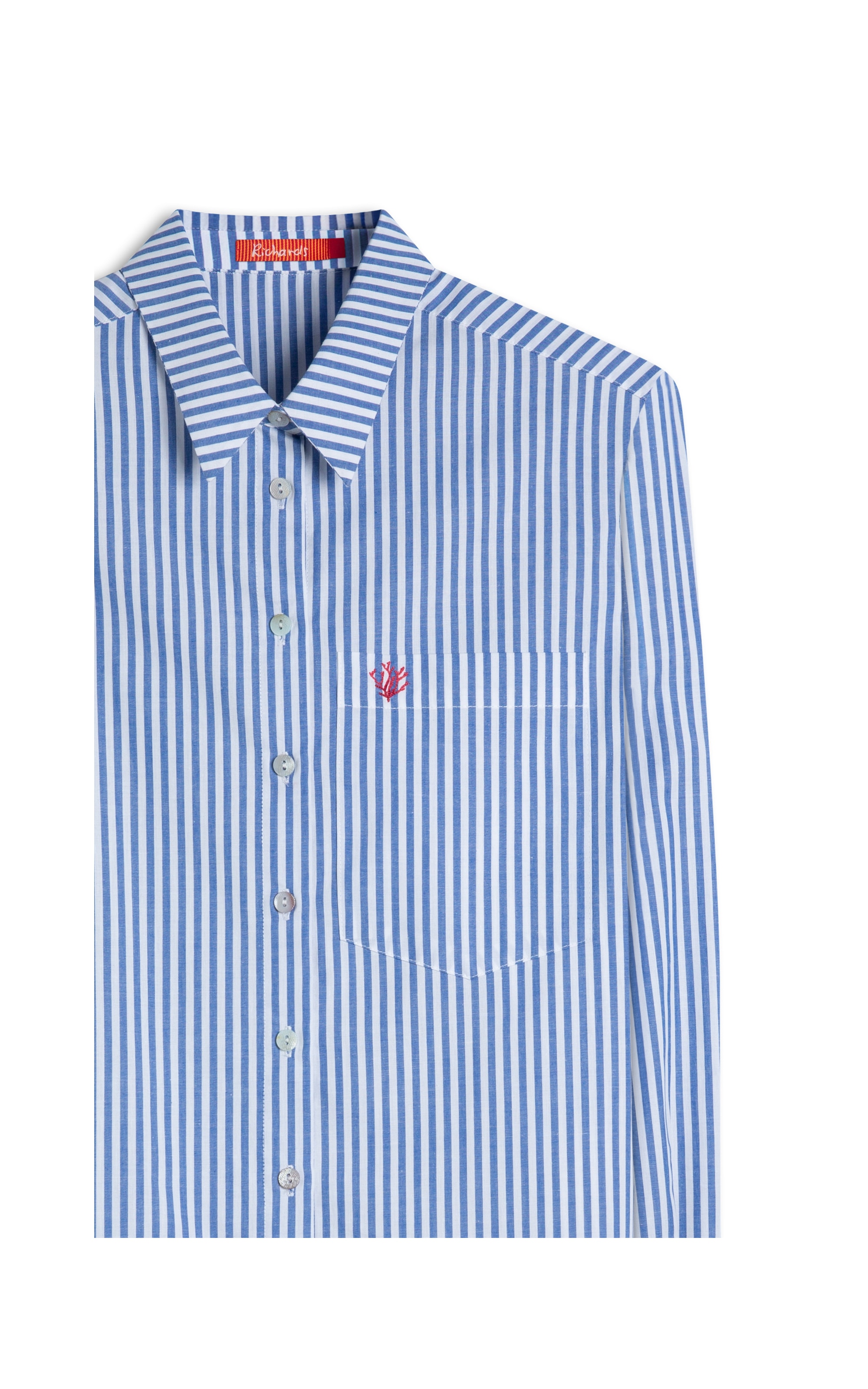 Camisa Miller Stripe Cotton Azul Bic