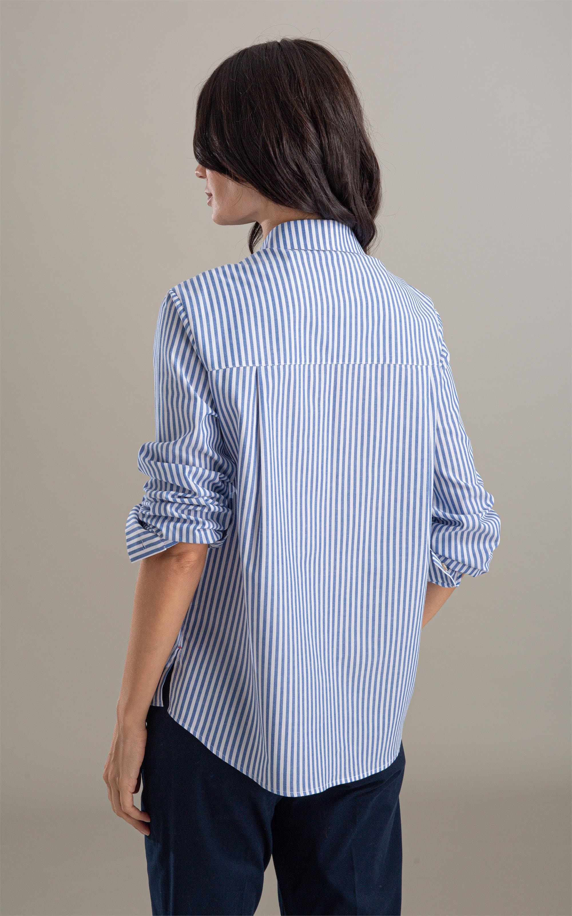 Camisa Miller Stripe Cotton Azul Bic