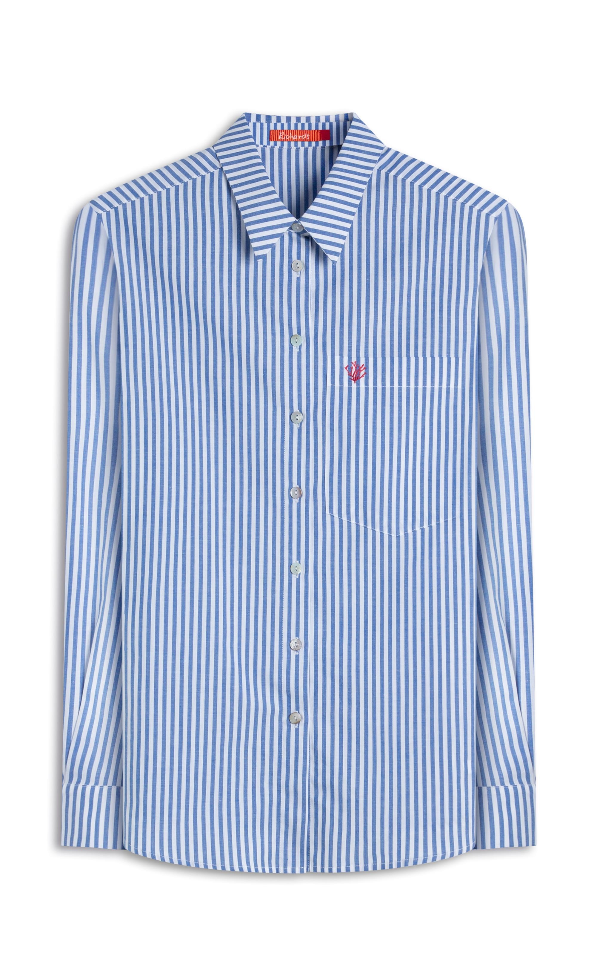 Camisa Miller Stripe Cotton Azul Bic