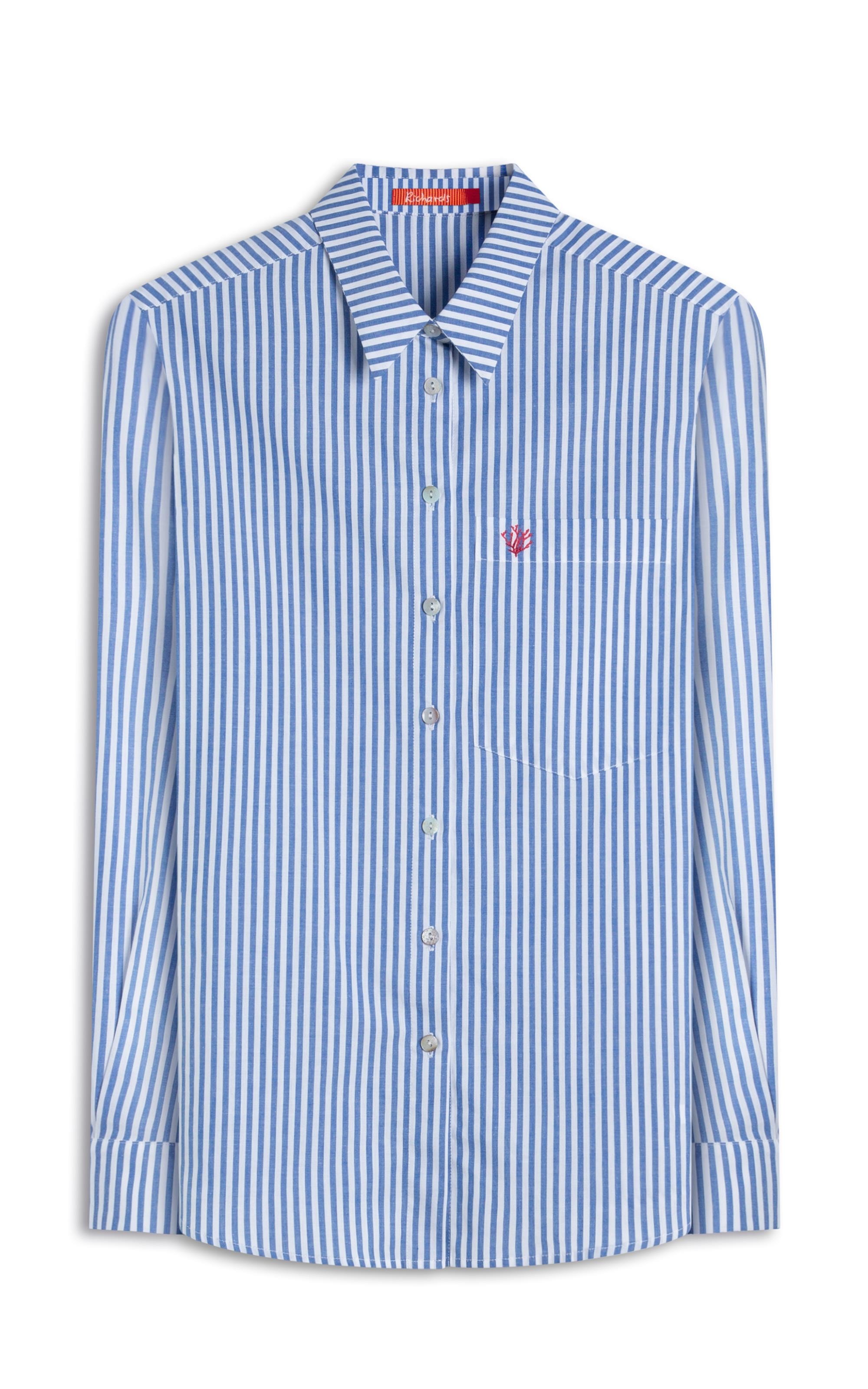 Camisa Miller Stripe Cotton Azul Bic