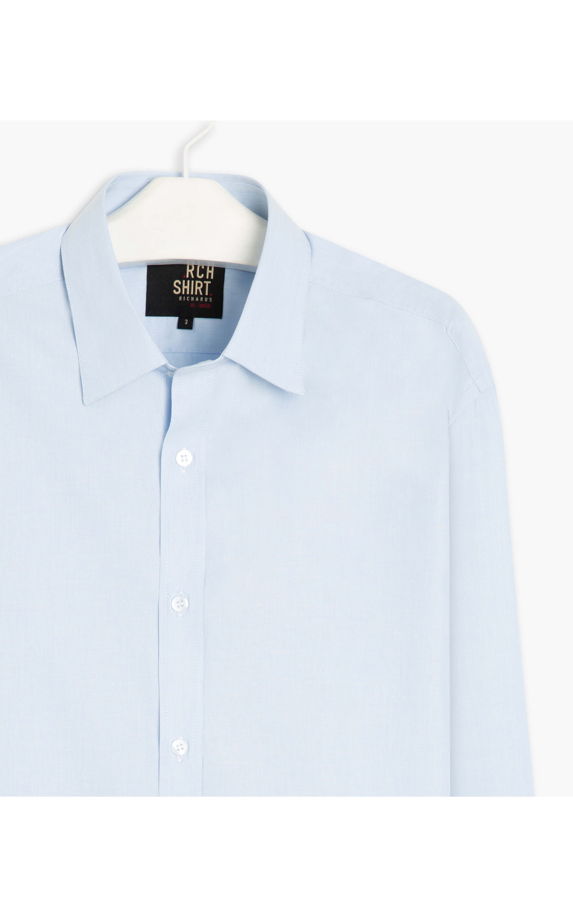 Camisa Mozart Sables Ml Azul Bic