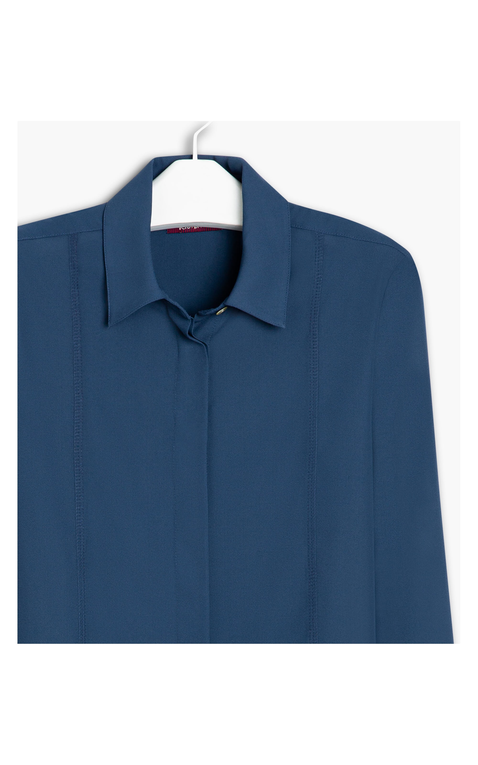 Camisa Nabi Lisa Azul Seco