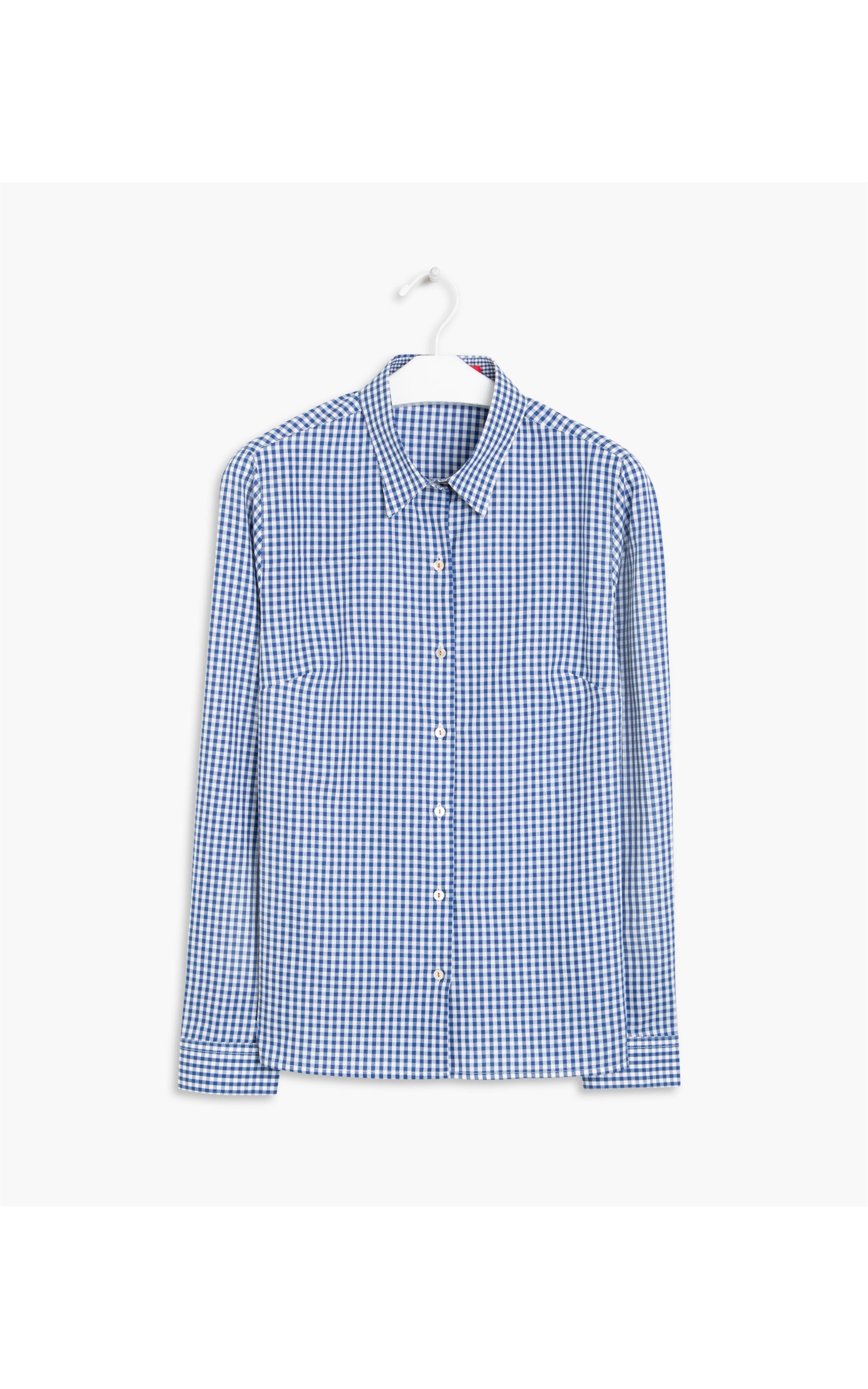 Camisa New Brava Mini Vichy Algodao Azul Bic