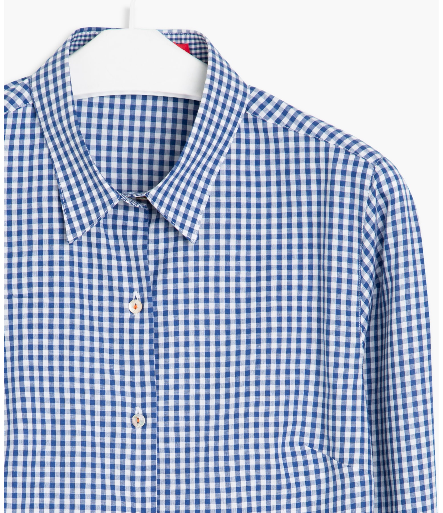 Camisa New Brava Mini Vichy Algodao Azul Bic