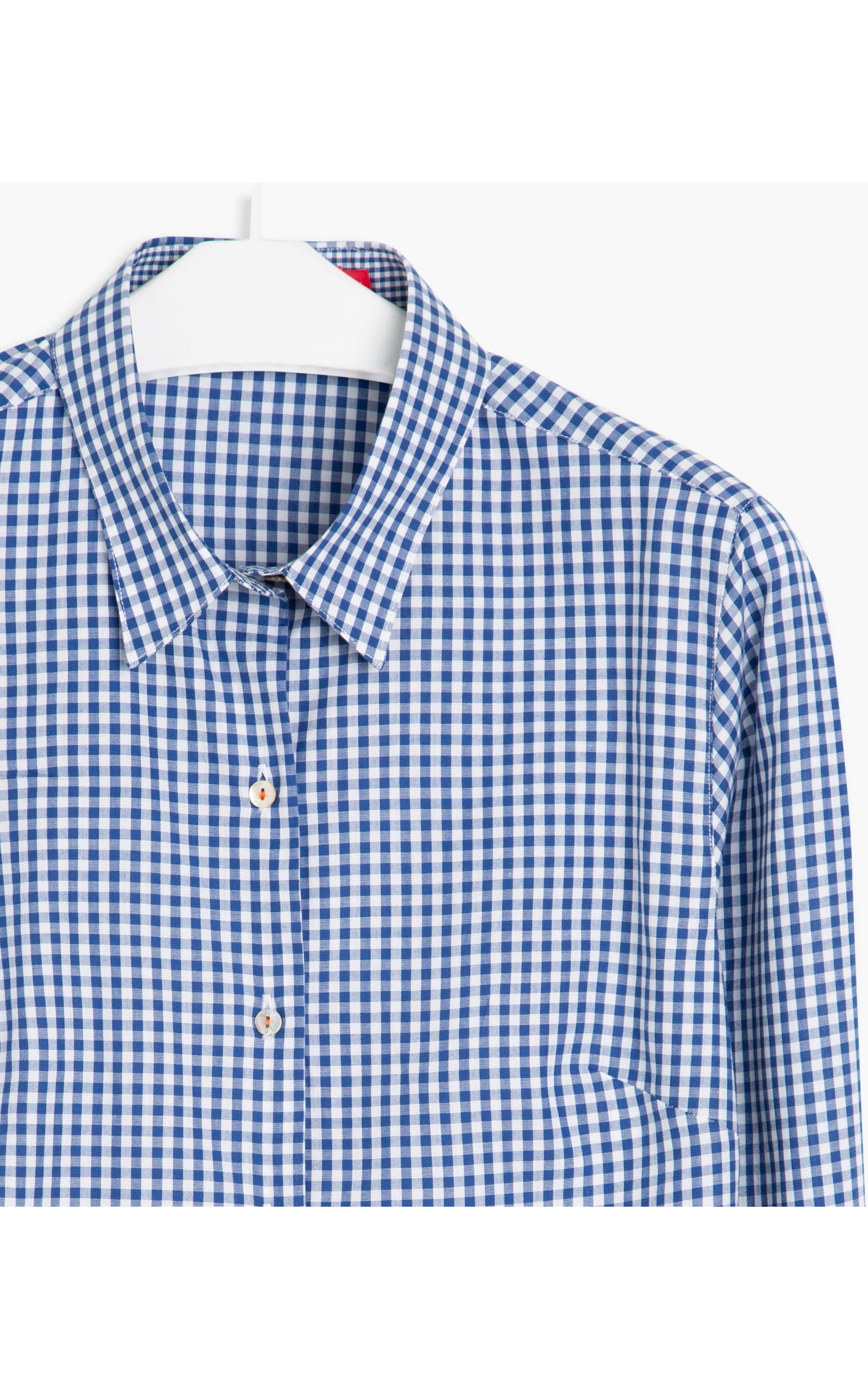 Camisa New Brava Mini Vichy Algodao Azul Bic