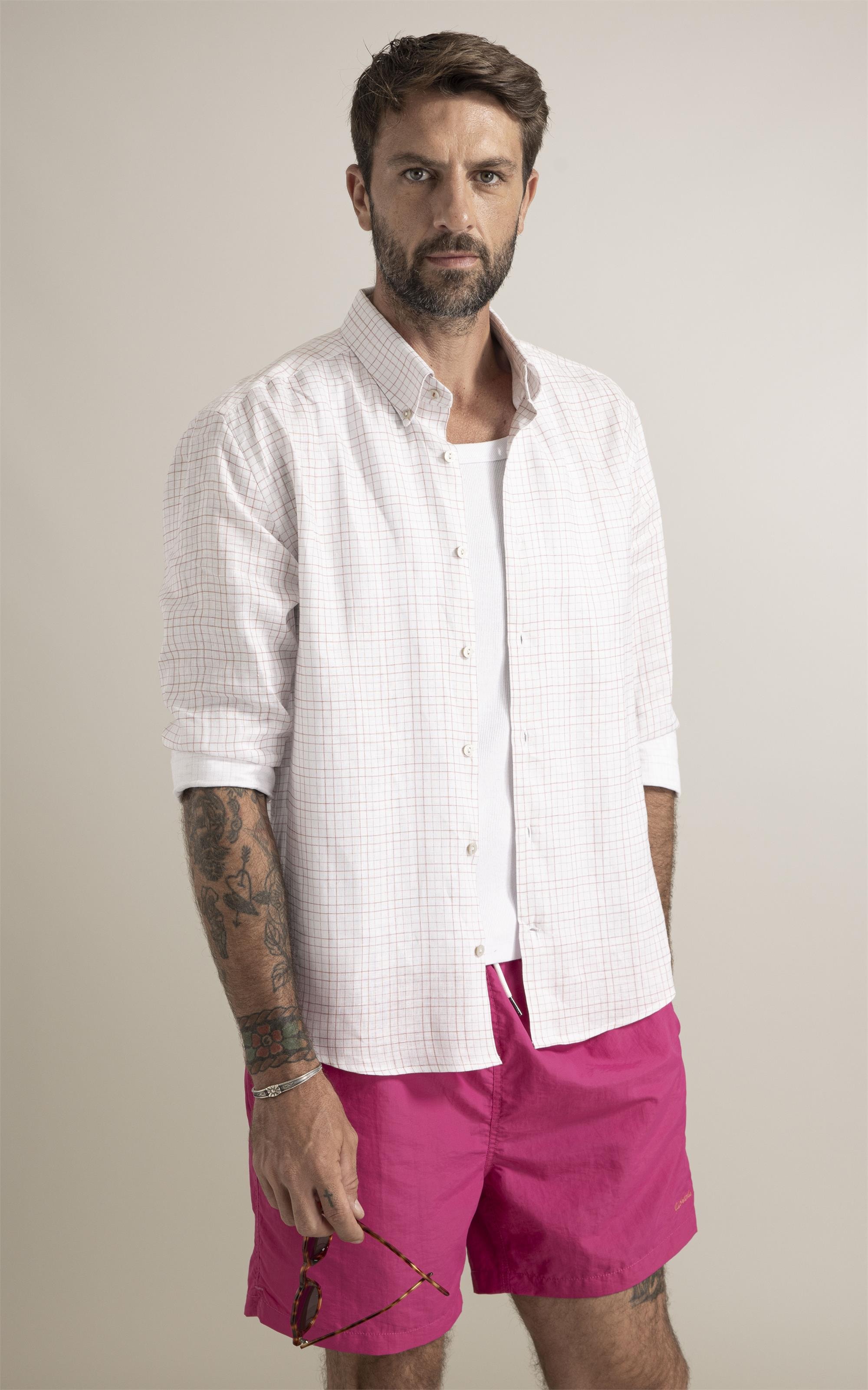 Camisa Nice Linho Blend Rose