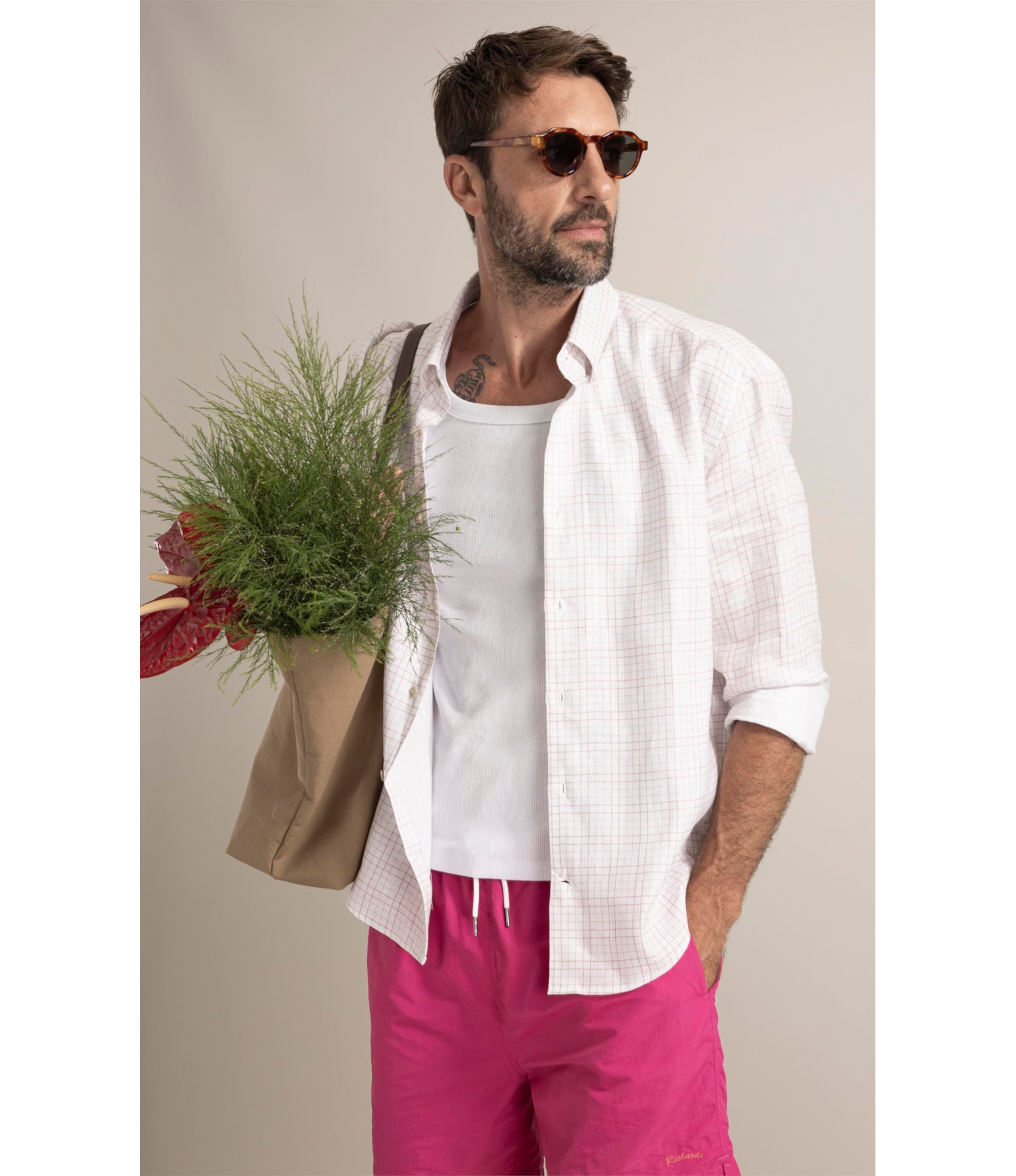 Camisa Nice Linho Blend Rose