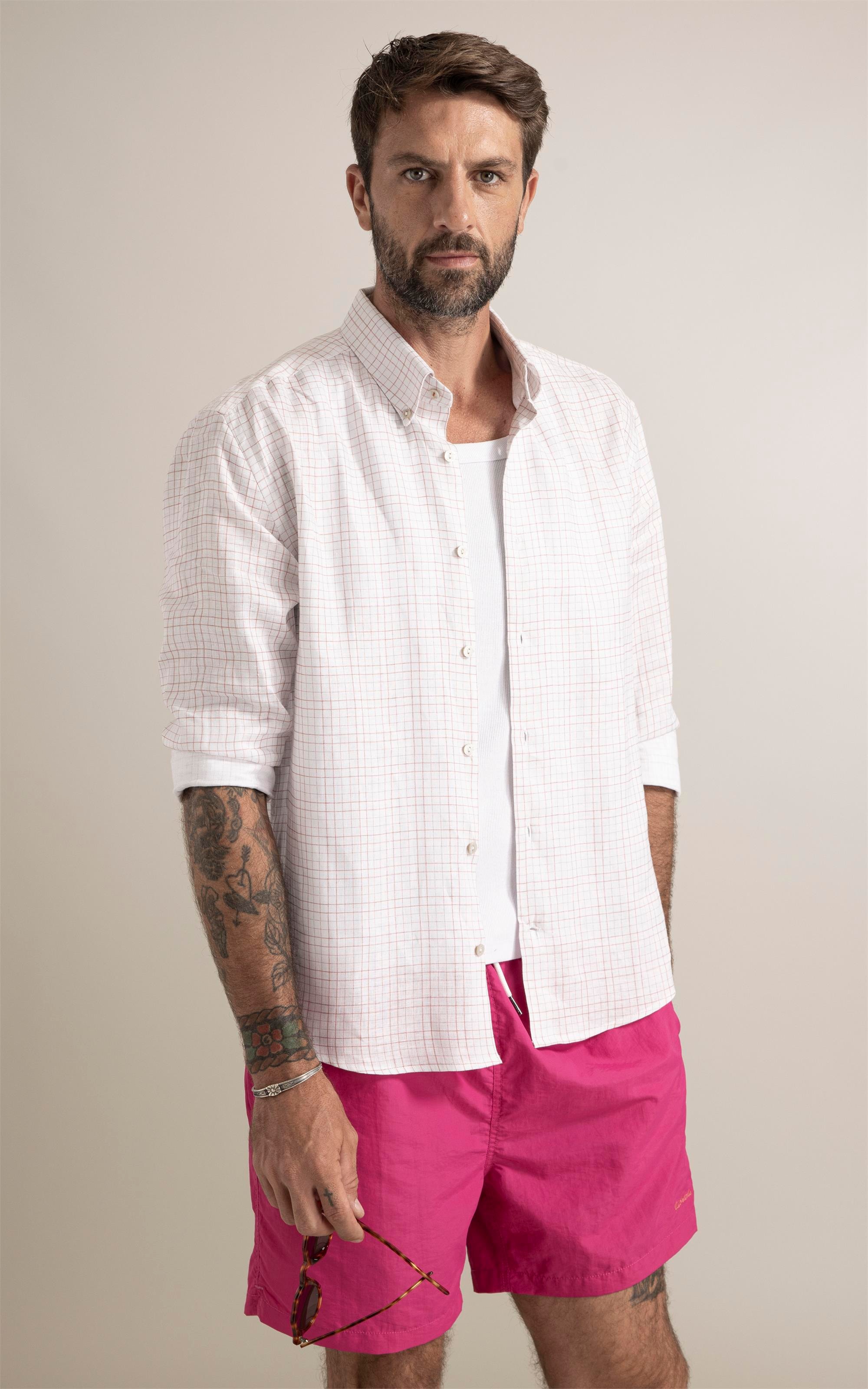 Camisa Nice Linho Blend Rose
