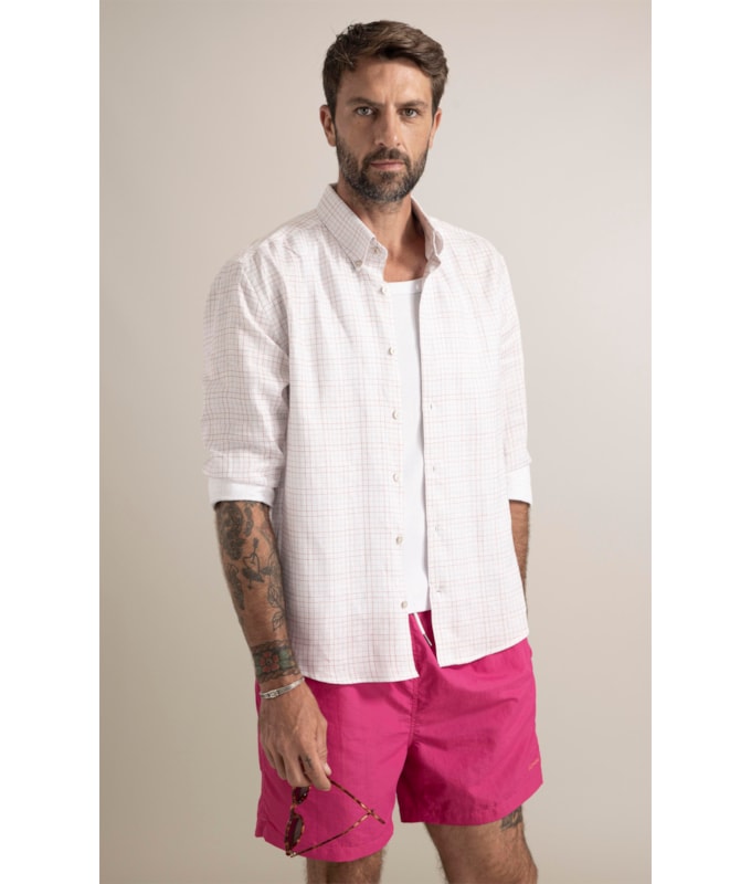 Camisa Nice Linho Blend Rose